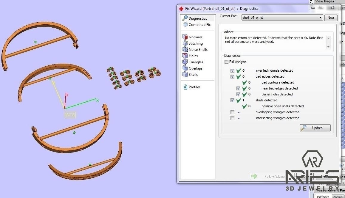 Woman Bracelet 3D print model D34 3D print model_6