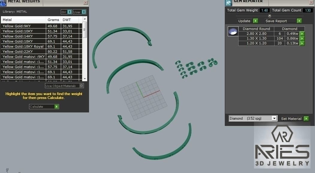 Woman Bracelet 3D print model D34 3D print model_9