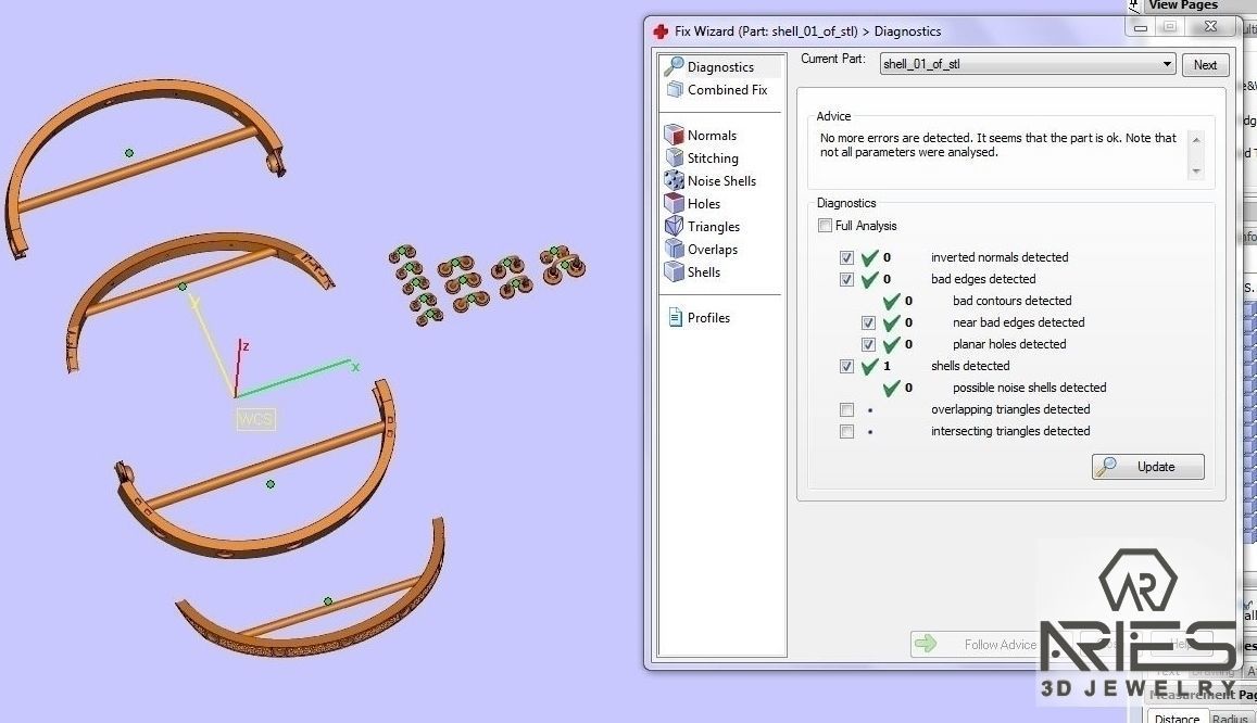 Woman Bracelet 3D print model D34 3D print model_8