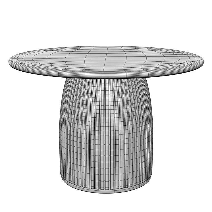Tavolo rotondo 3D model_2