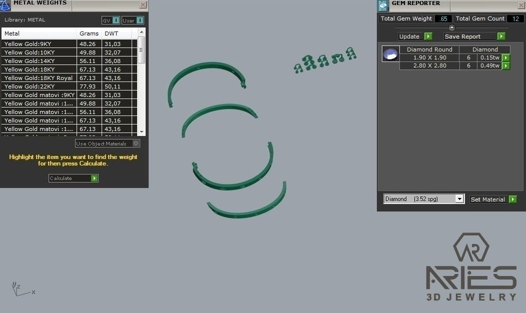 Woman Bracelet 3D print model D35 3D print model_7