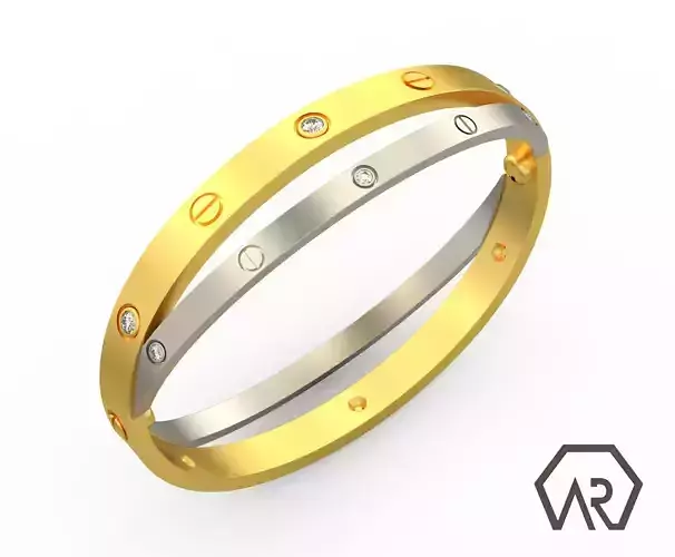 Woman Bracelet 3D print model D35