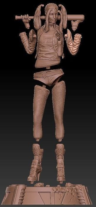 Harley Quinn 3D print model_9