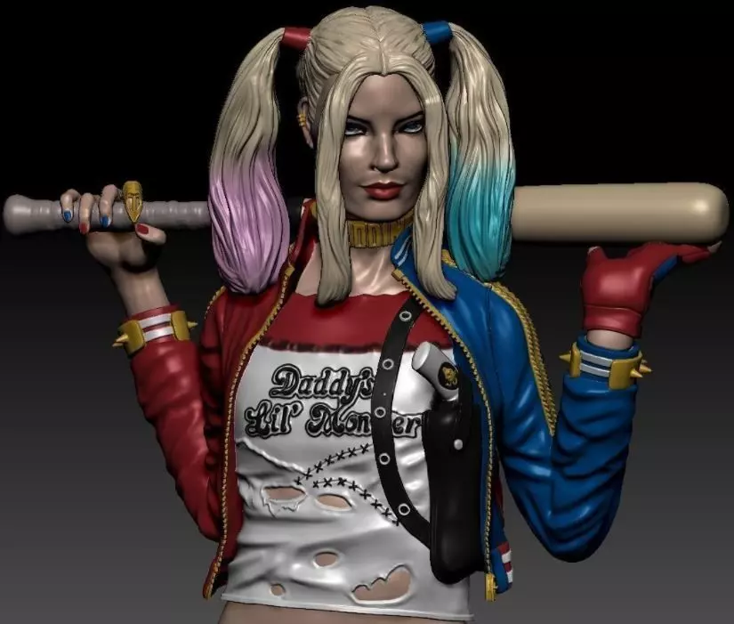 Harley Quinn 3D print model_0