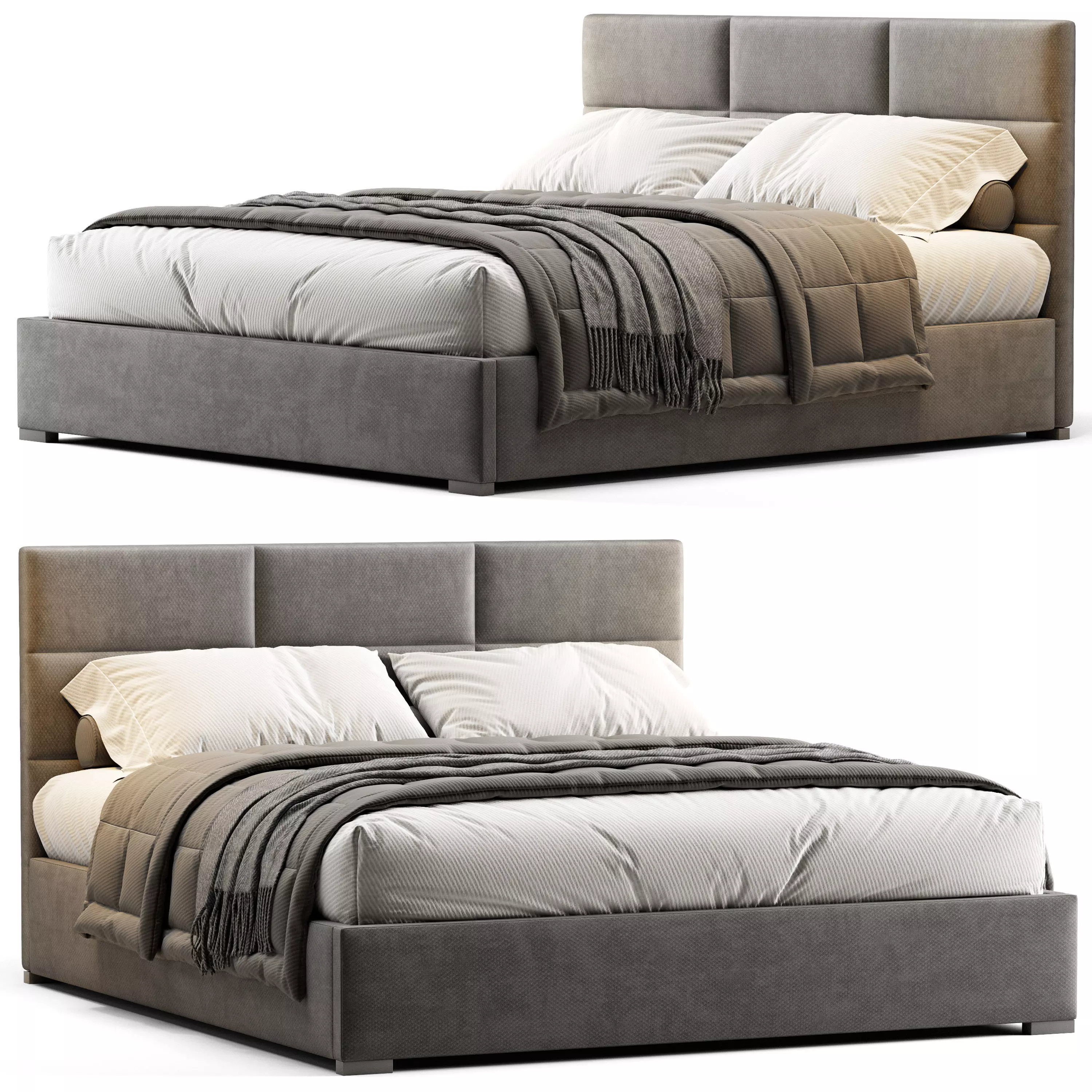 RH RECTANGULAR BED 3D model_0