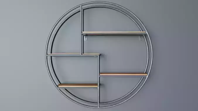 Circular Wall Shelf  3D model