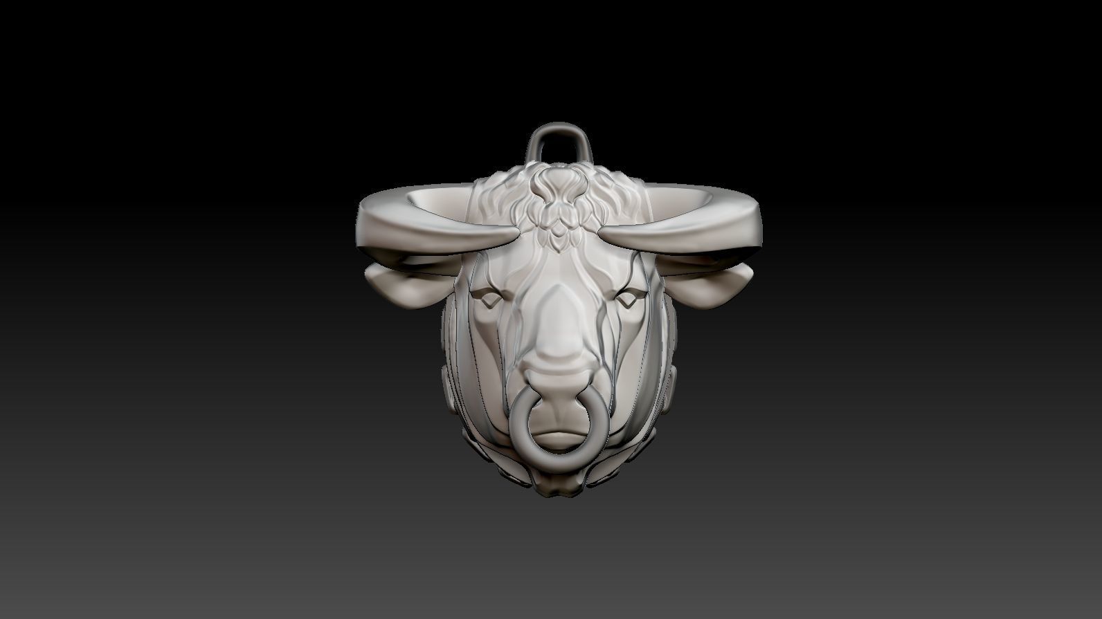 Pendant Taurus 3D print model_9