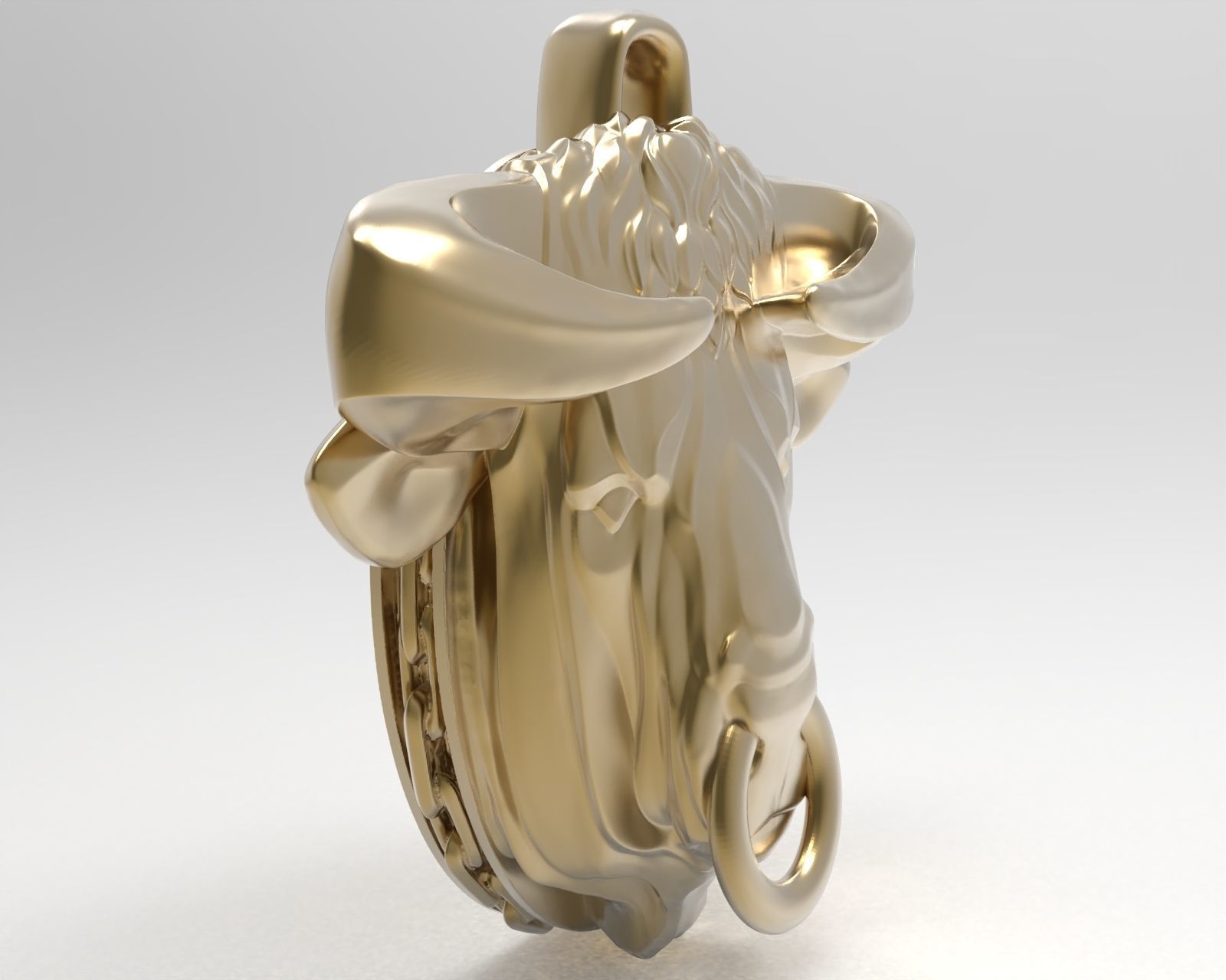 Pendant Taurus 3D print model_8