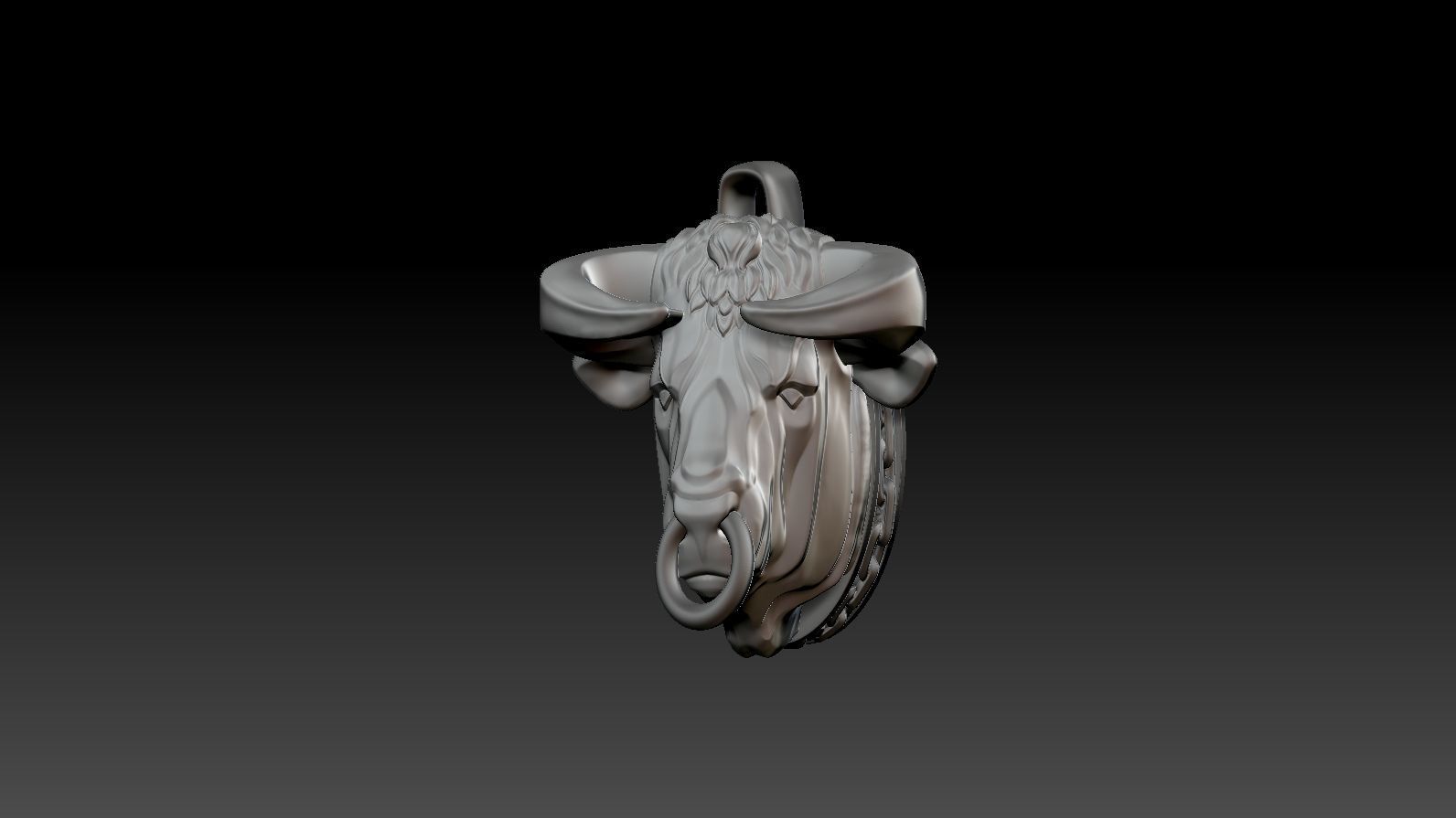 Pendant Taurus 3D print model_11