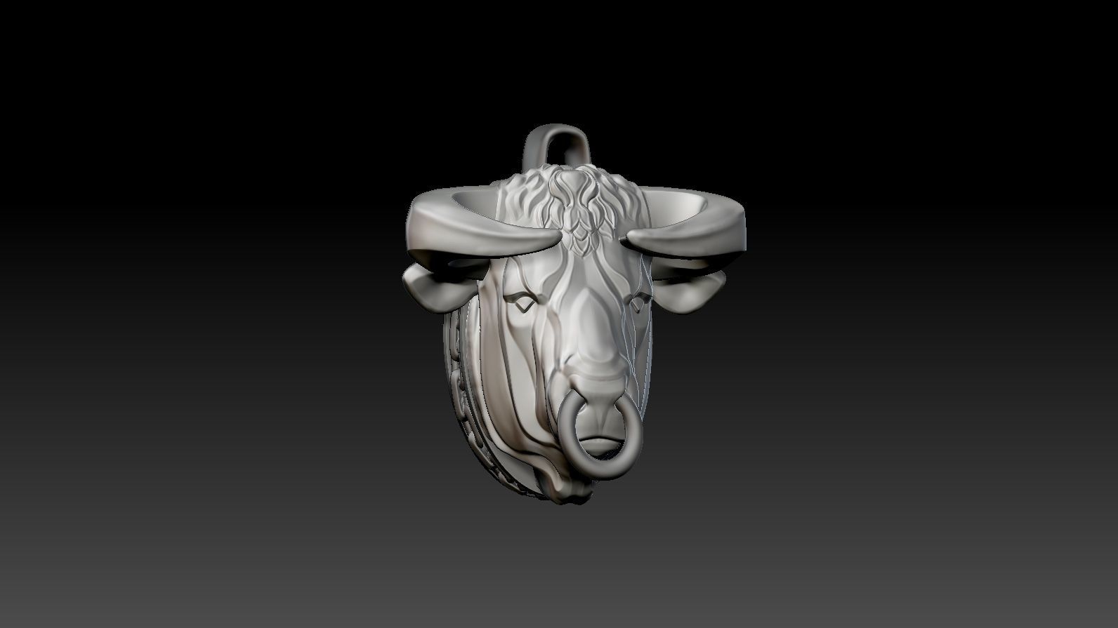 Pendant Taurus 3D print model_22