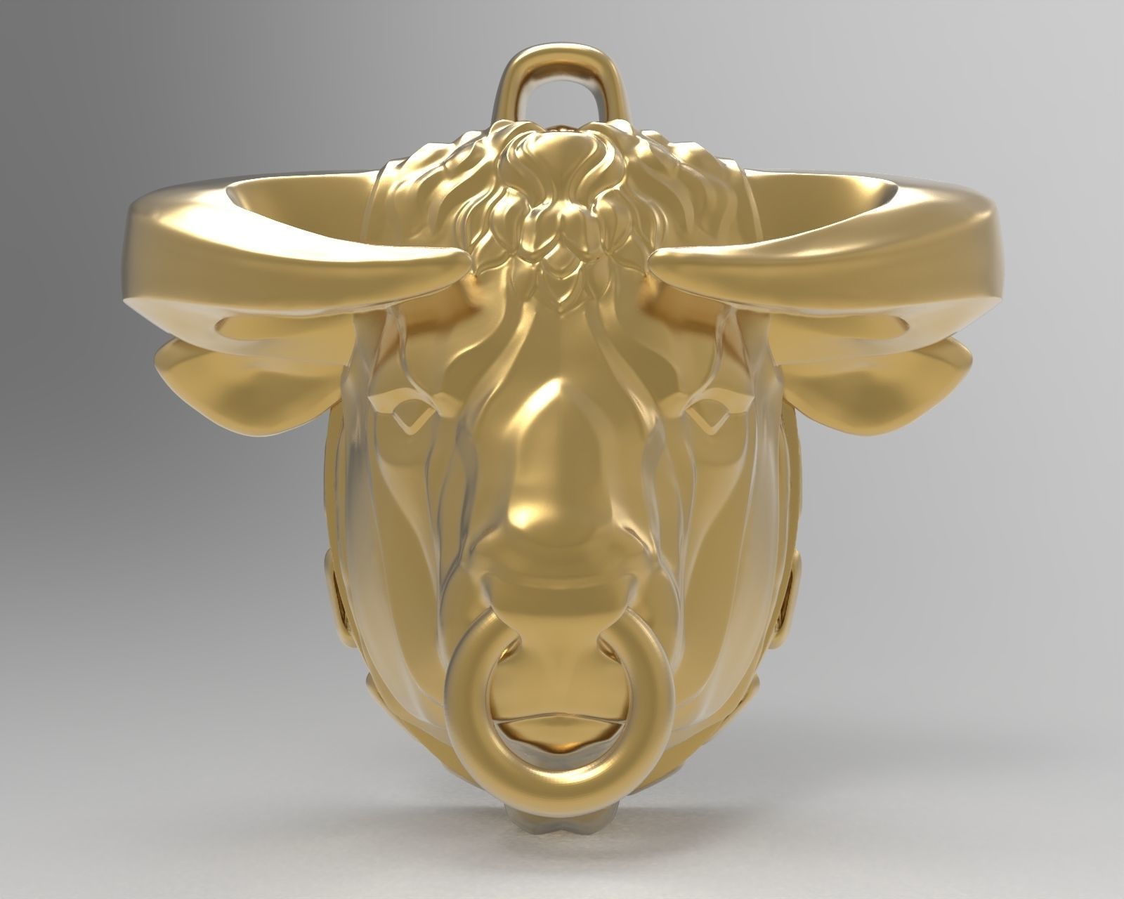 Pendant Taurus 3D print model_1