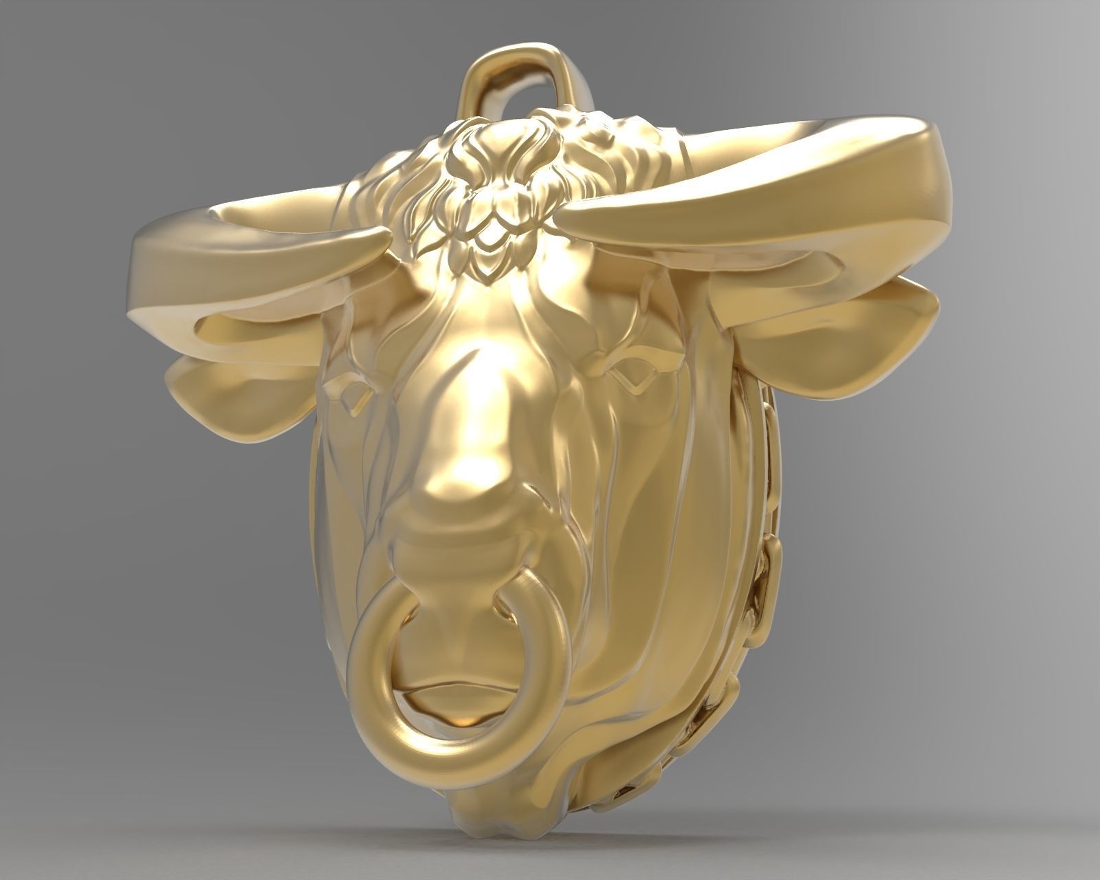 Pendant Taurus 3D print model_2
