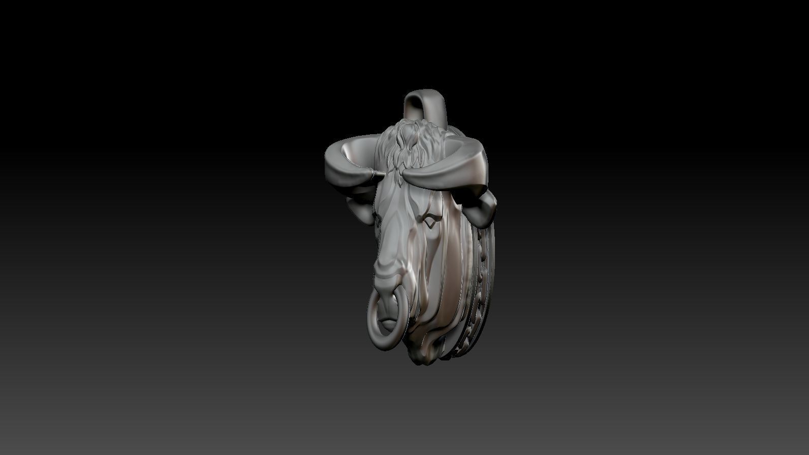 Pendant Taurus 3D print model_12