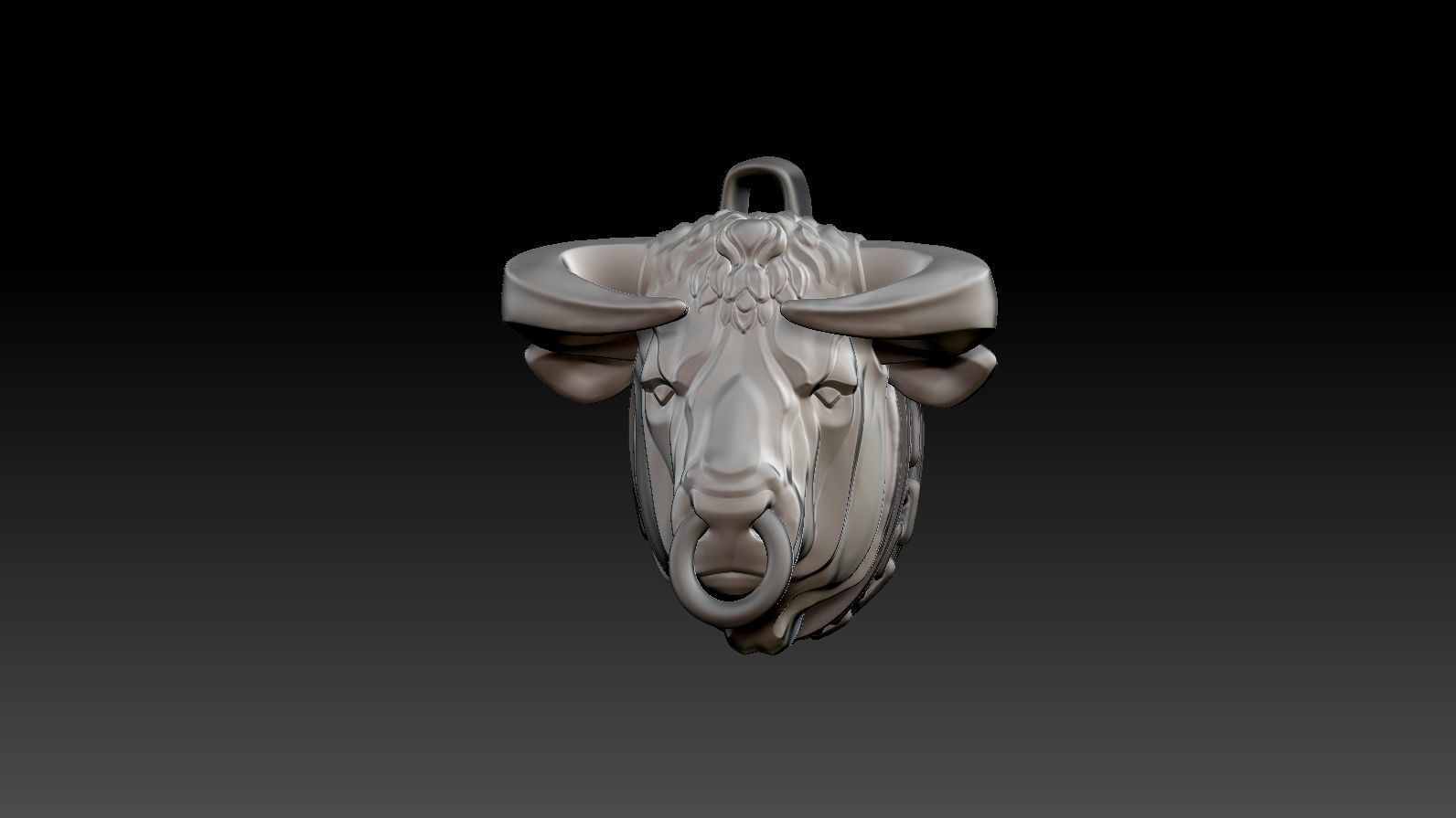 Pendant Taurus 3D print model_10