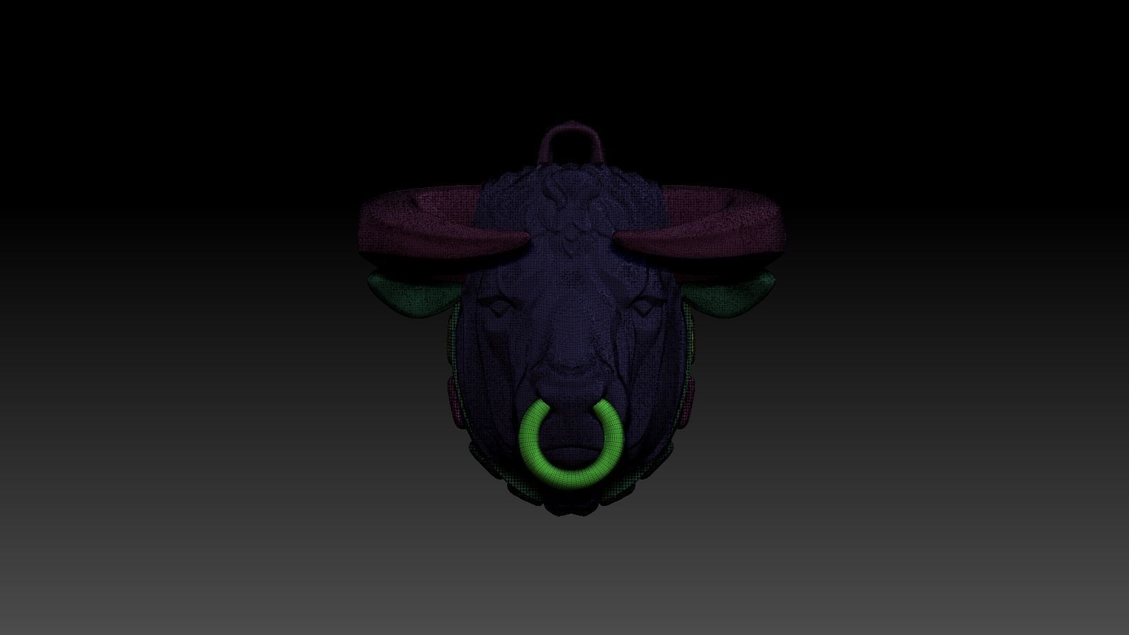 Pendant Taurus 3D print model_33