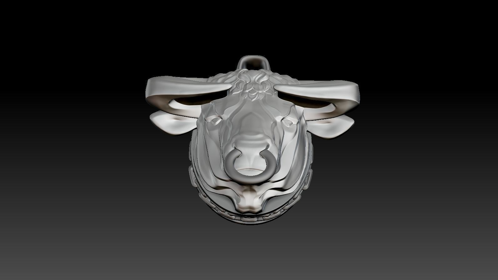 Pendant Taurus 3D print model_25