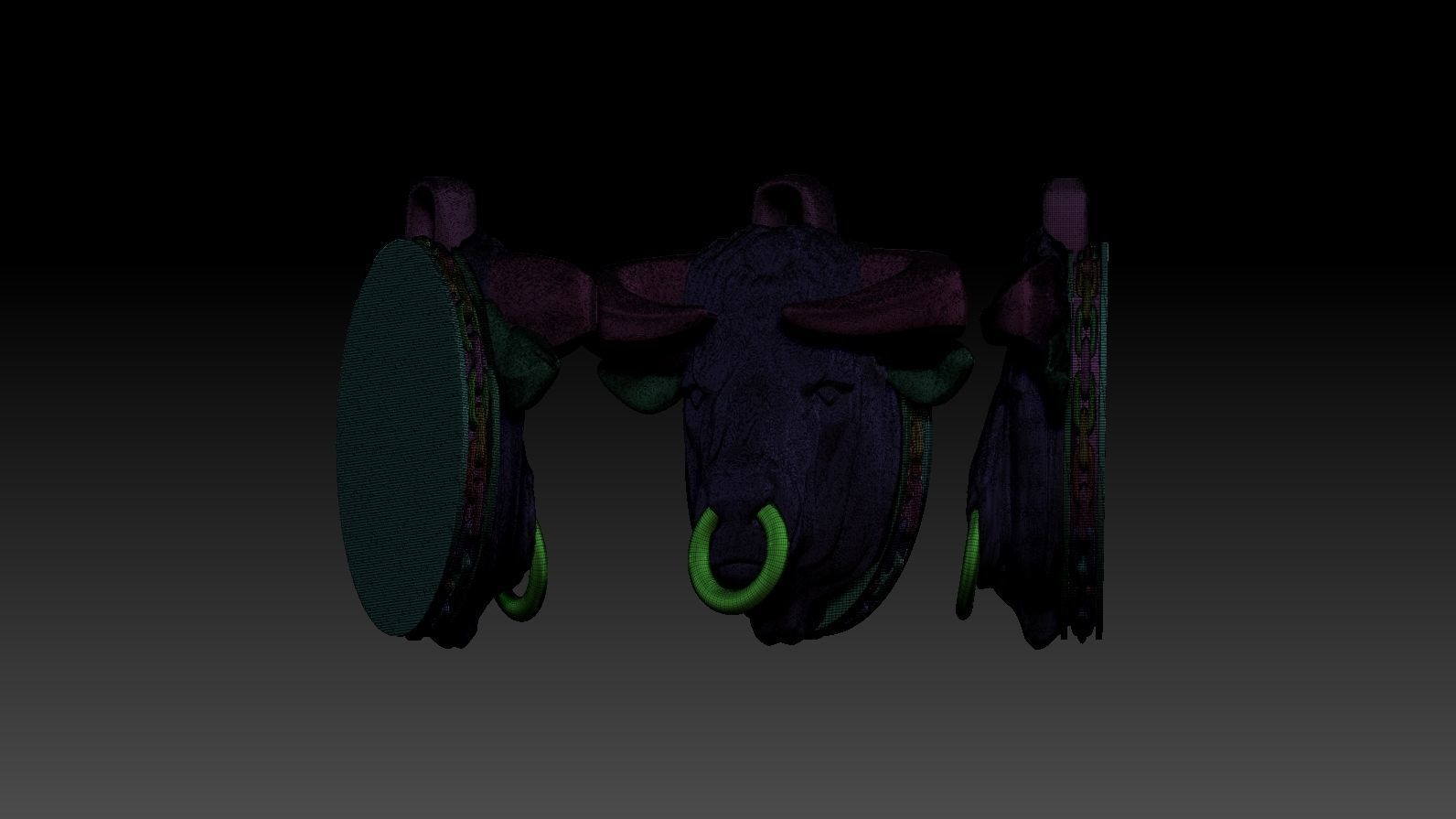 Pendant Taurus 3D print model_34