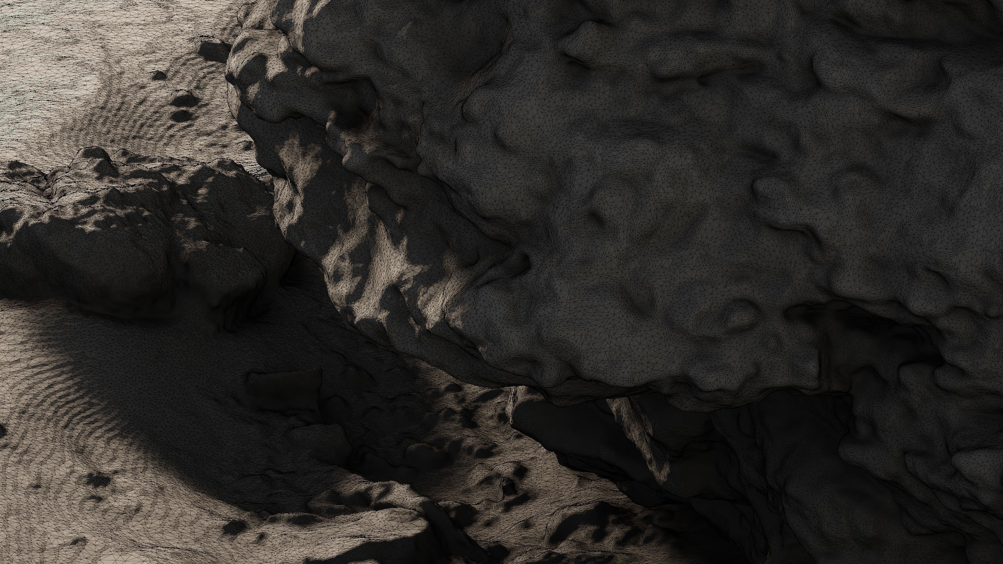 Rock24 rock in sand 3D model_26