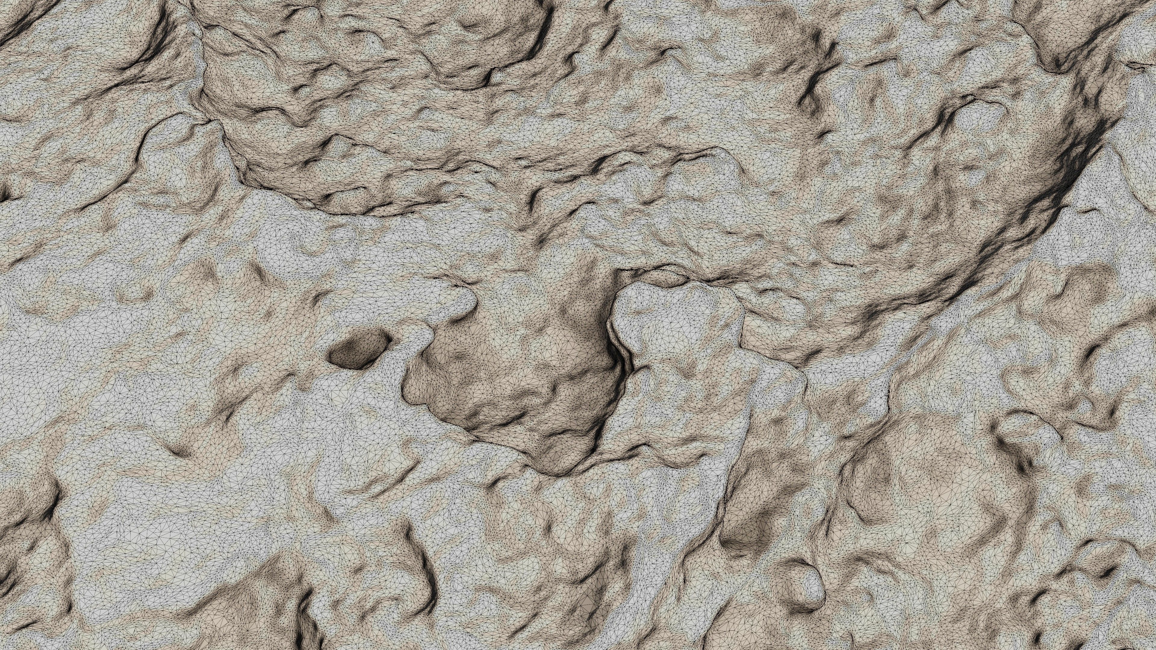 Rock24 rock in sand 3D model_31