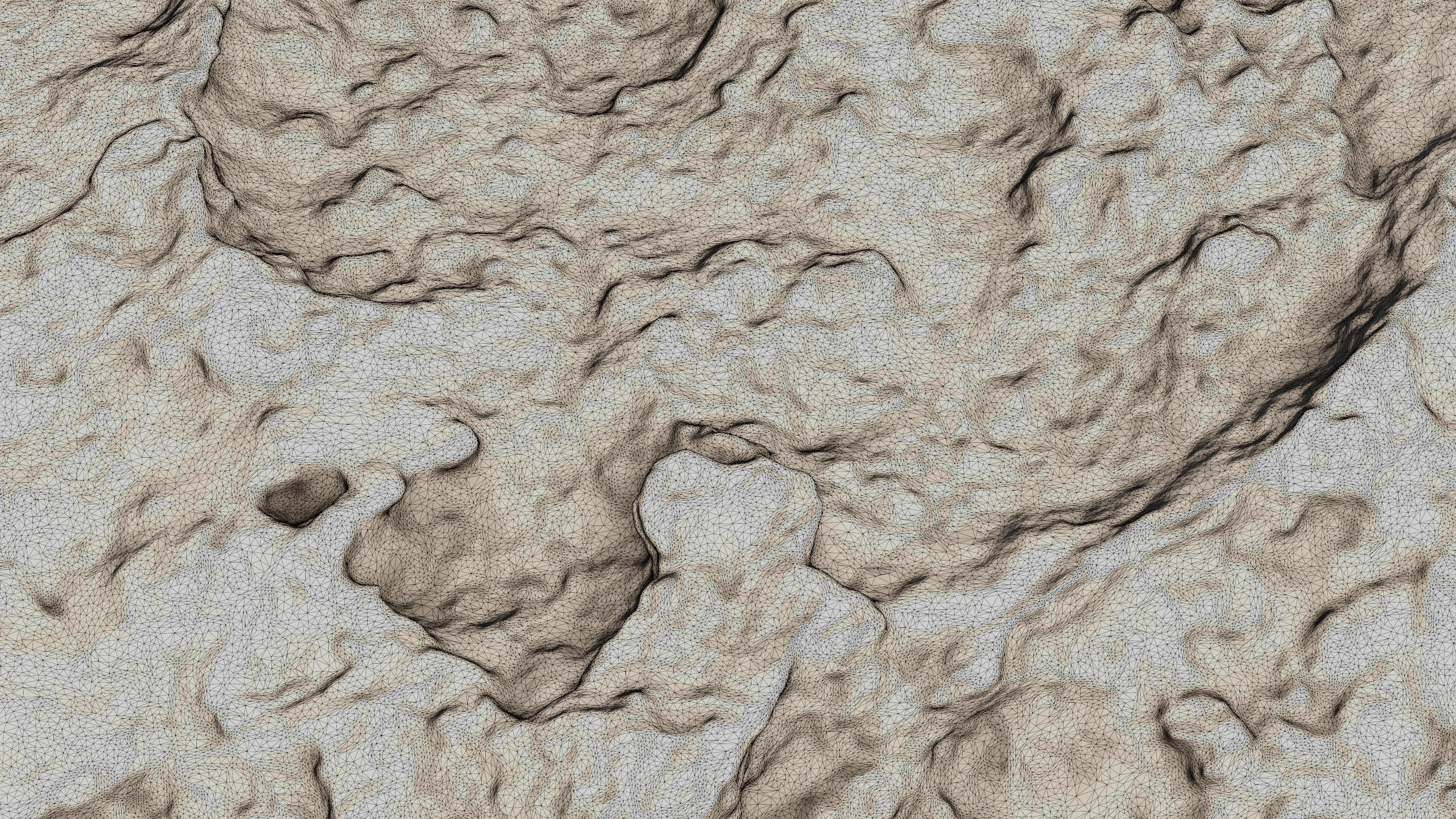 Rock24 rock in sand 3D model_35