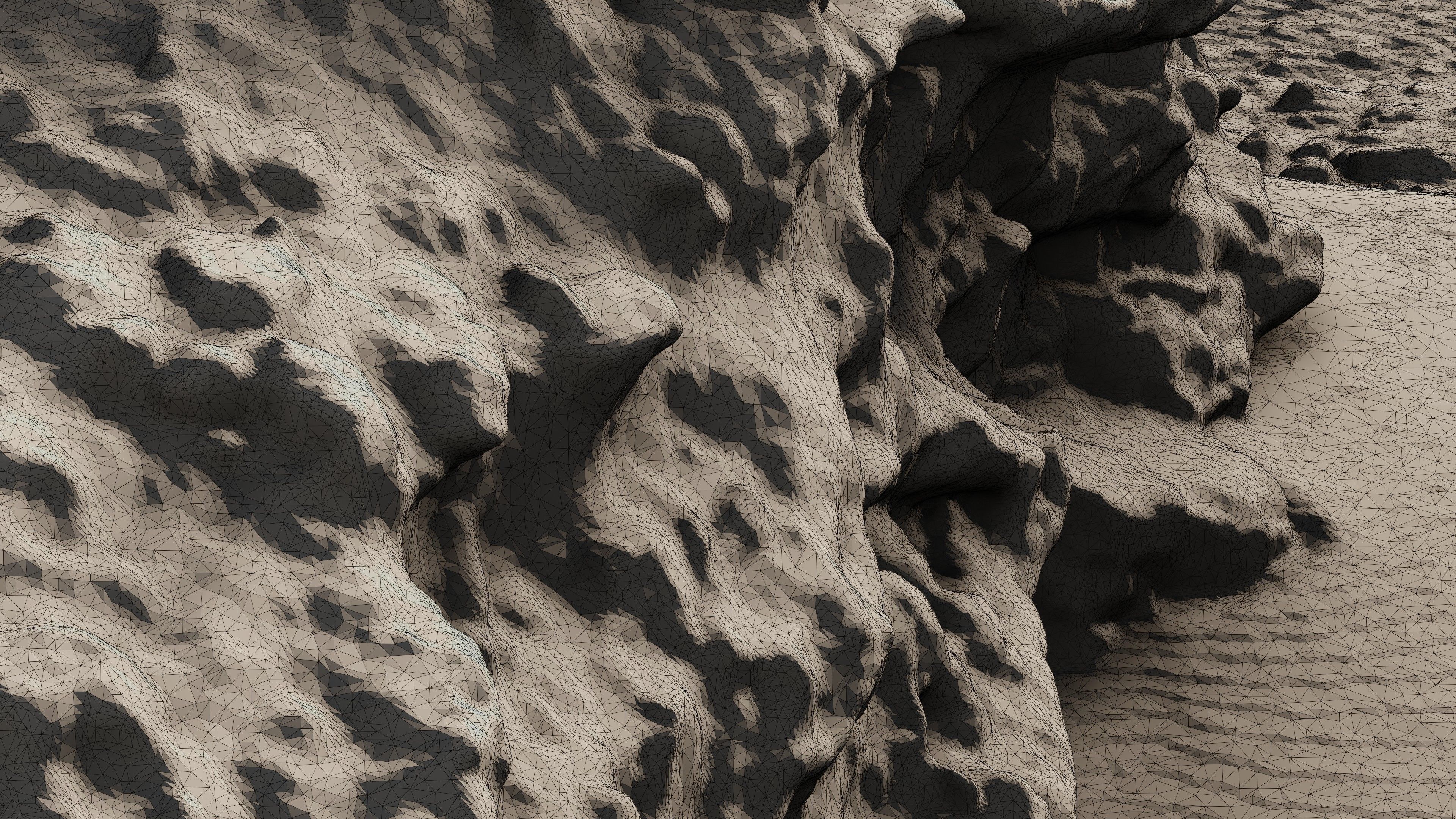 Rock24 rock in sand 3D model_29