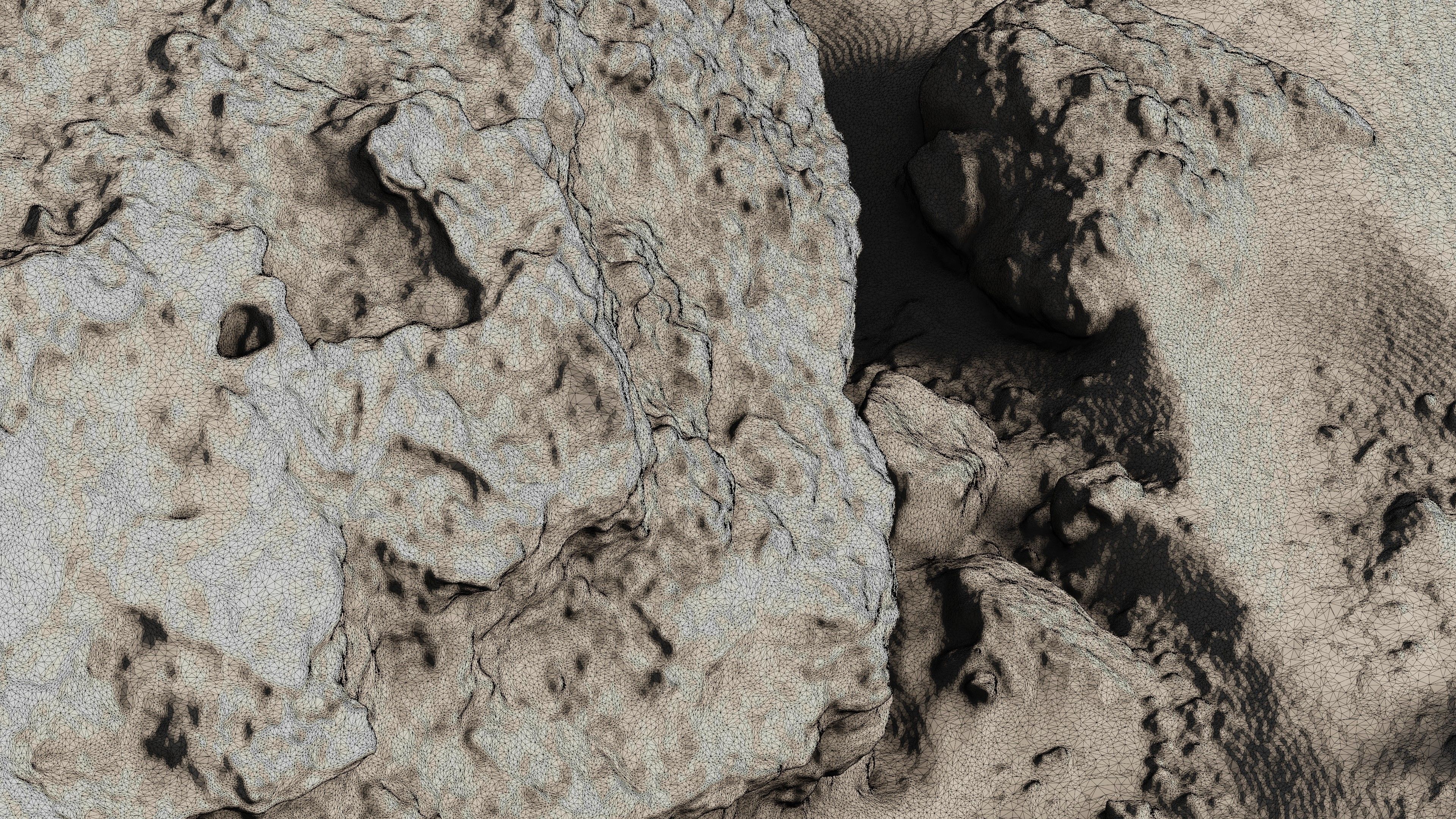 Rock24 rock in sand 3D model_33