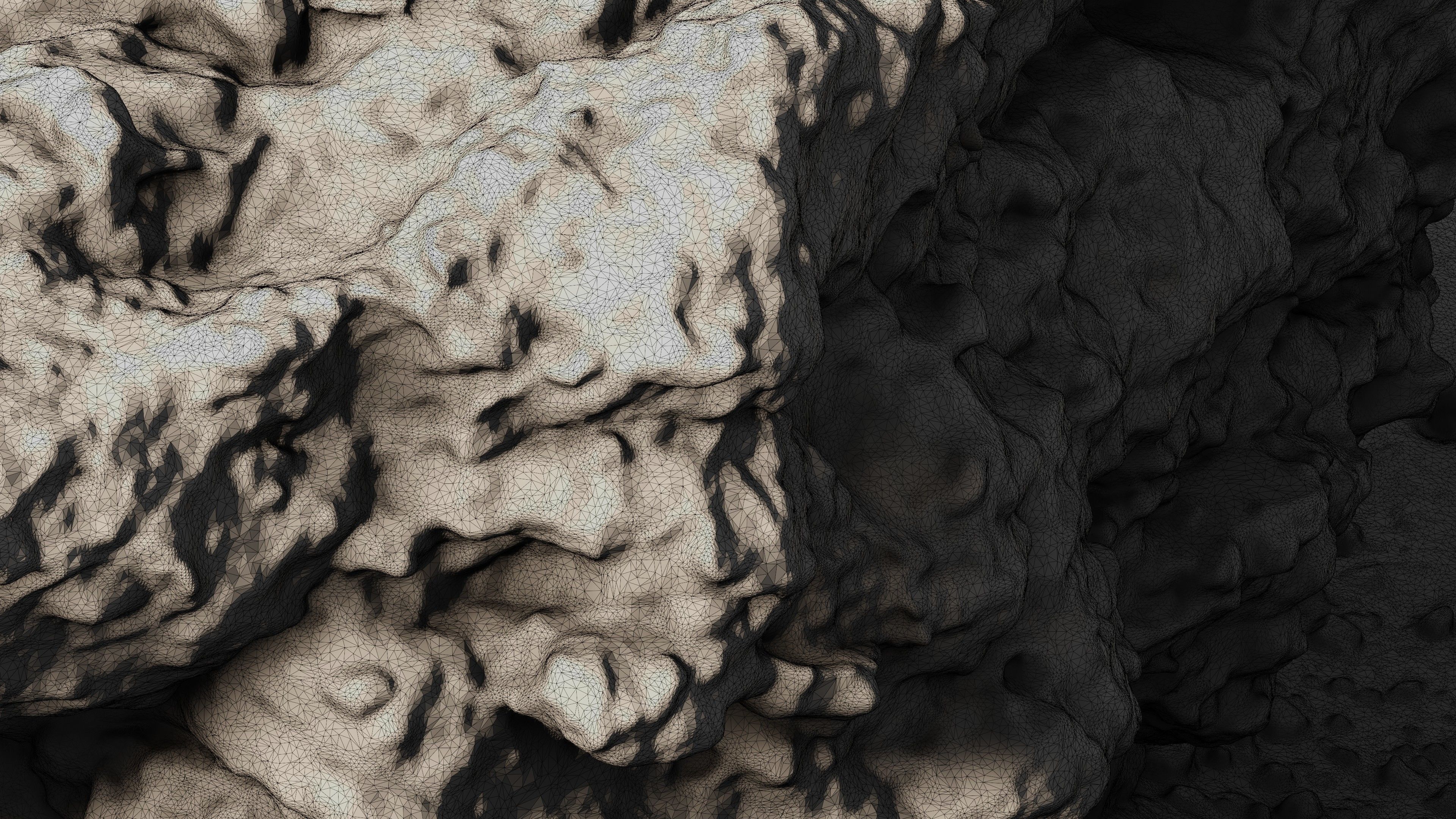 Rock24 rock in sand 3D model_28