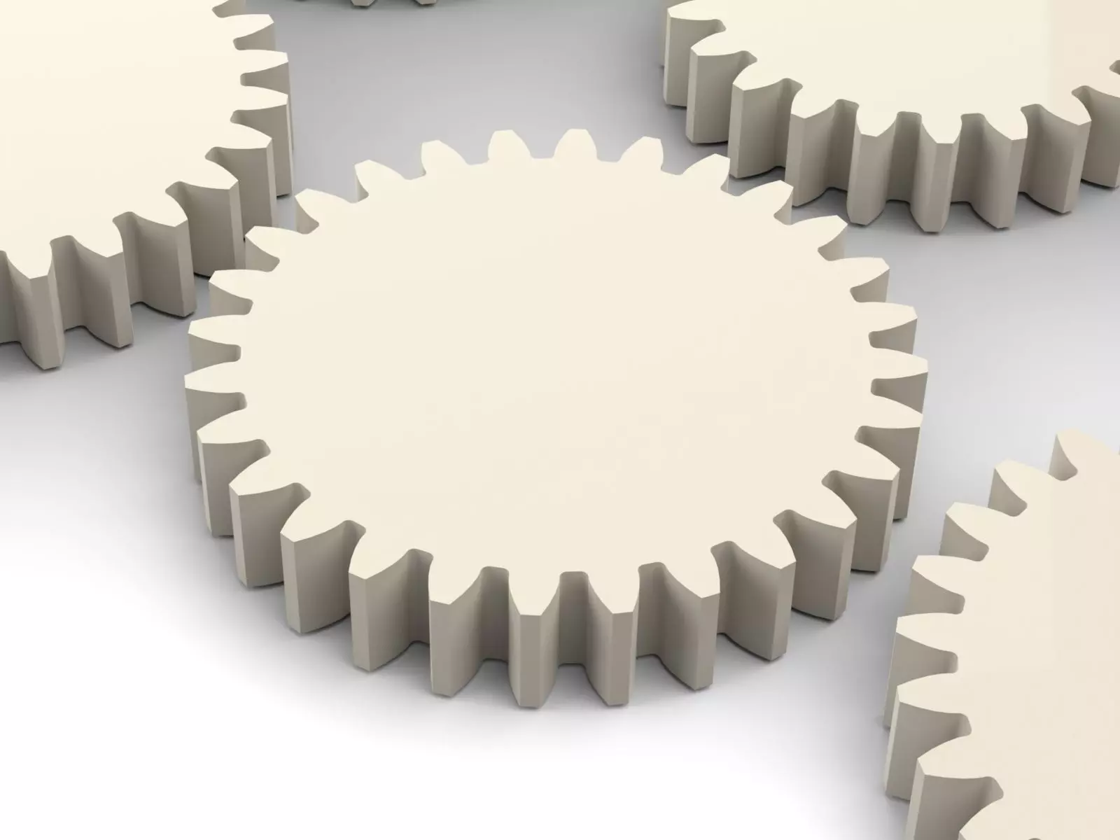 GEAR COLLECTION REAL GEAR INVOLUTE PROFILE 21T TO 30T 3D model_0