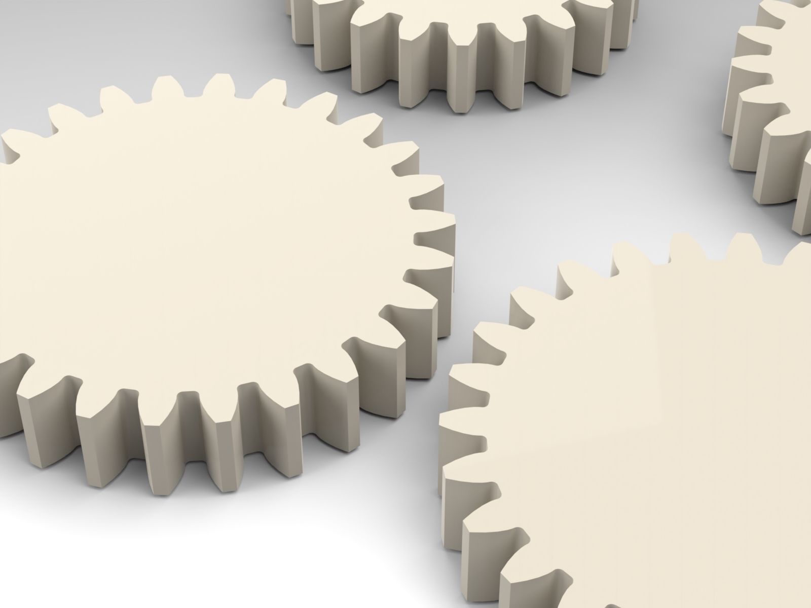 GEAR COLLECTION REAL GEAR INVOLUTE PROFILE 21T TO 30T 3D model_1