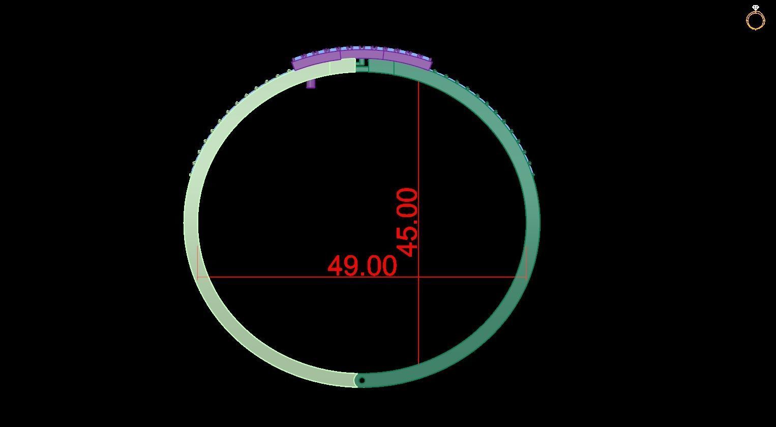 Bracelet Hermes 3D print model_4