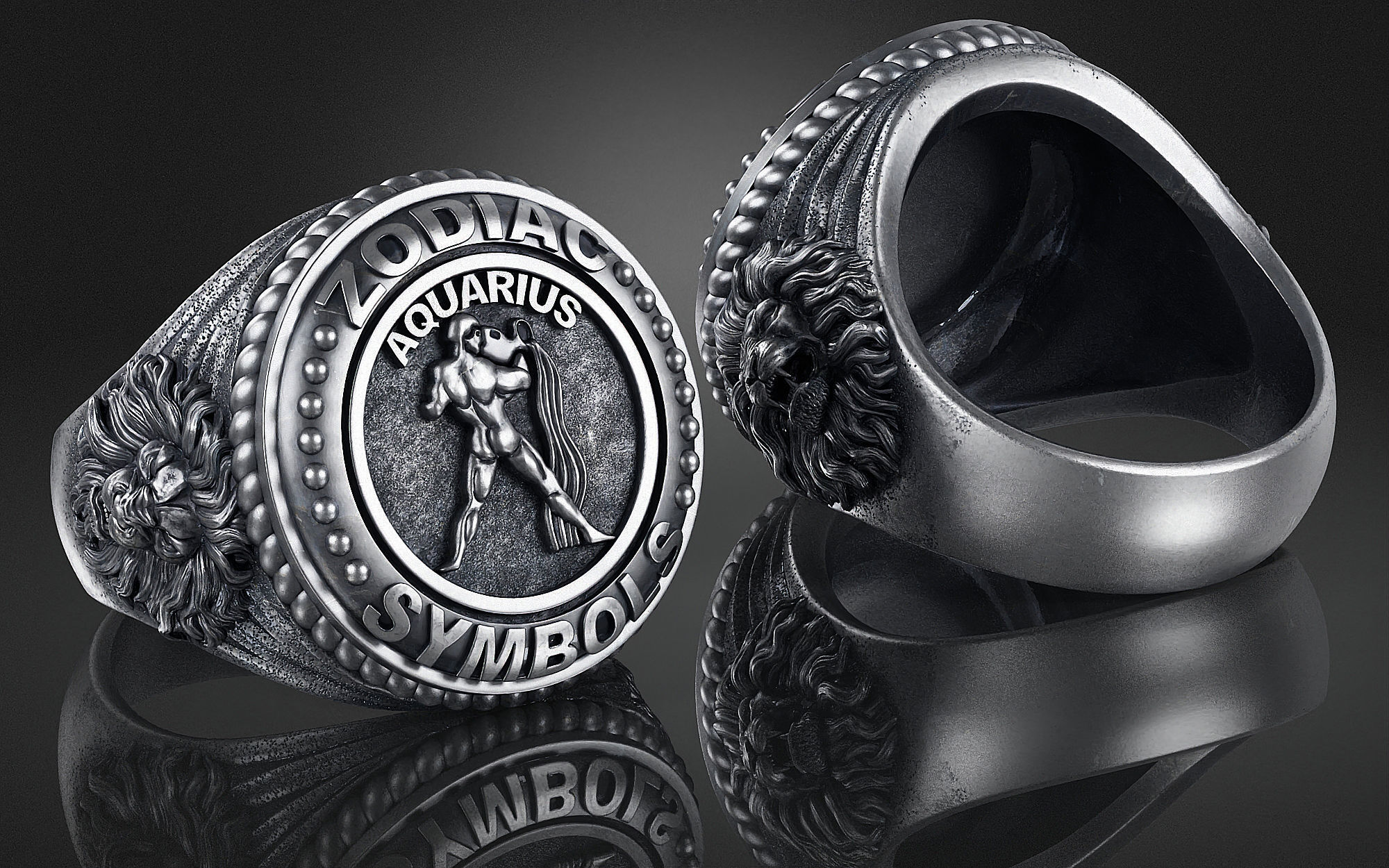 Zodiac Ring Aquarius a01 3D print model_10