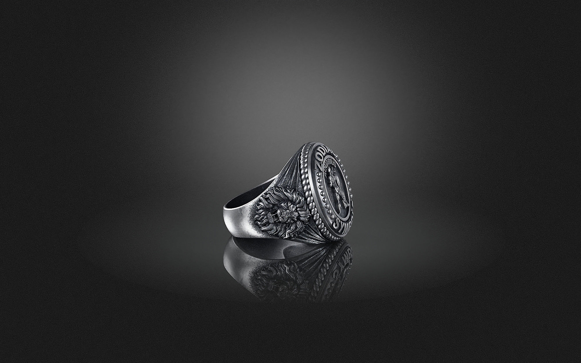 Zodiac Ring Aquarius a01 3D print model_12