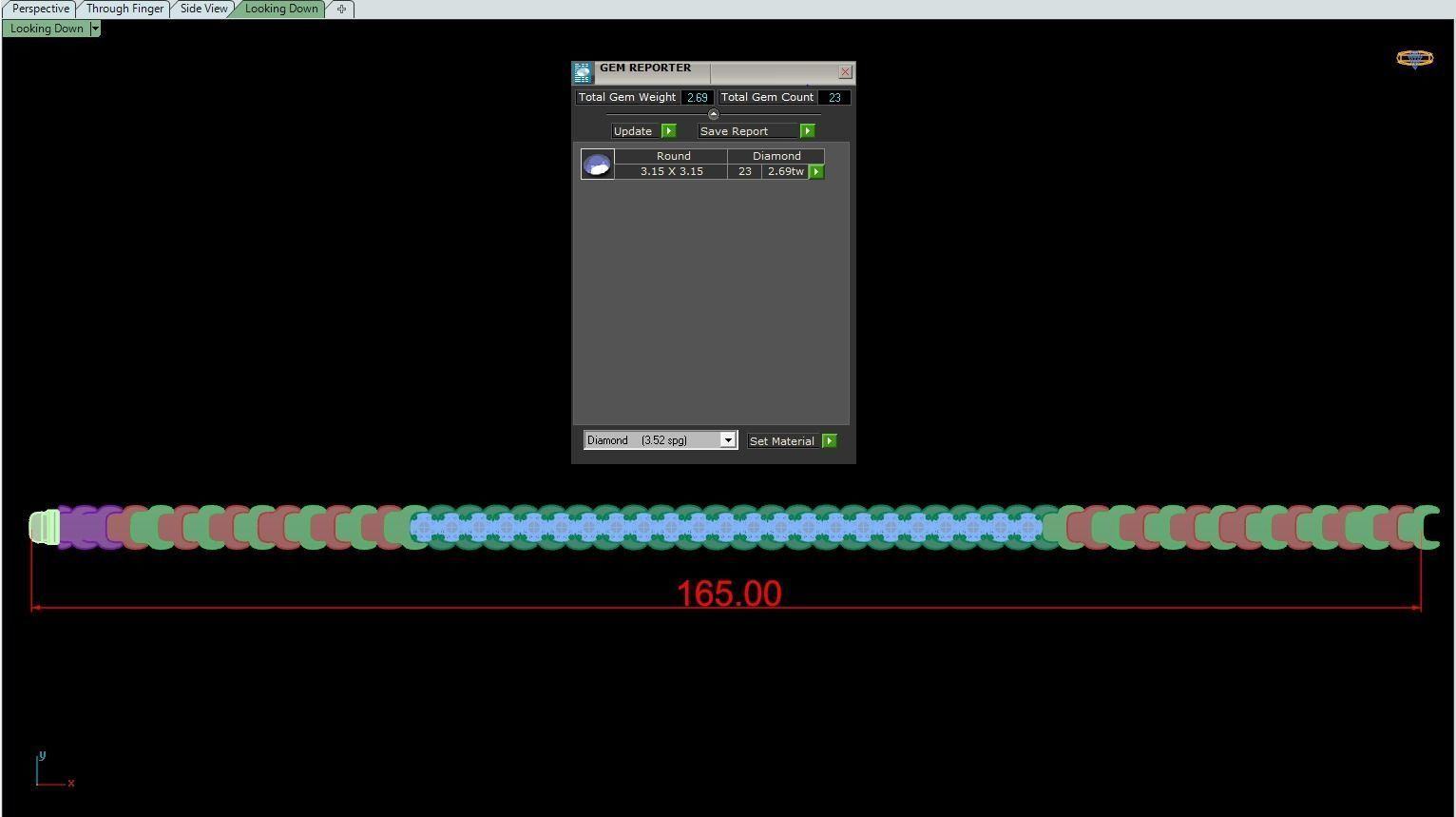Bracelet length of pipe with different diameters 3D print model_1