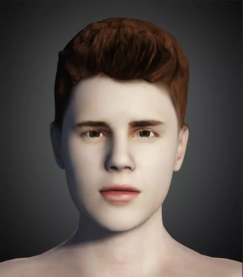 Highly Detailed 3D Model of Justin Bieber 3D model_0