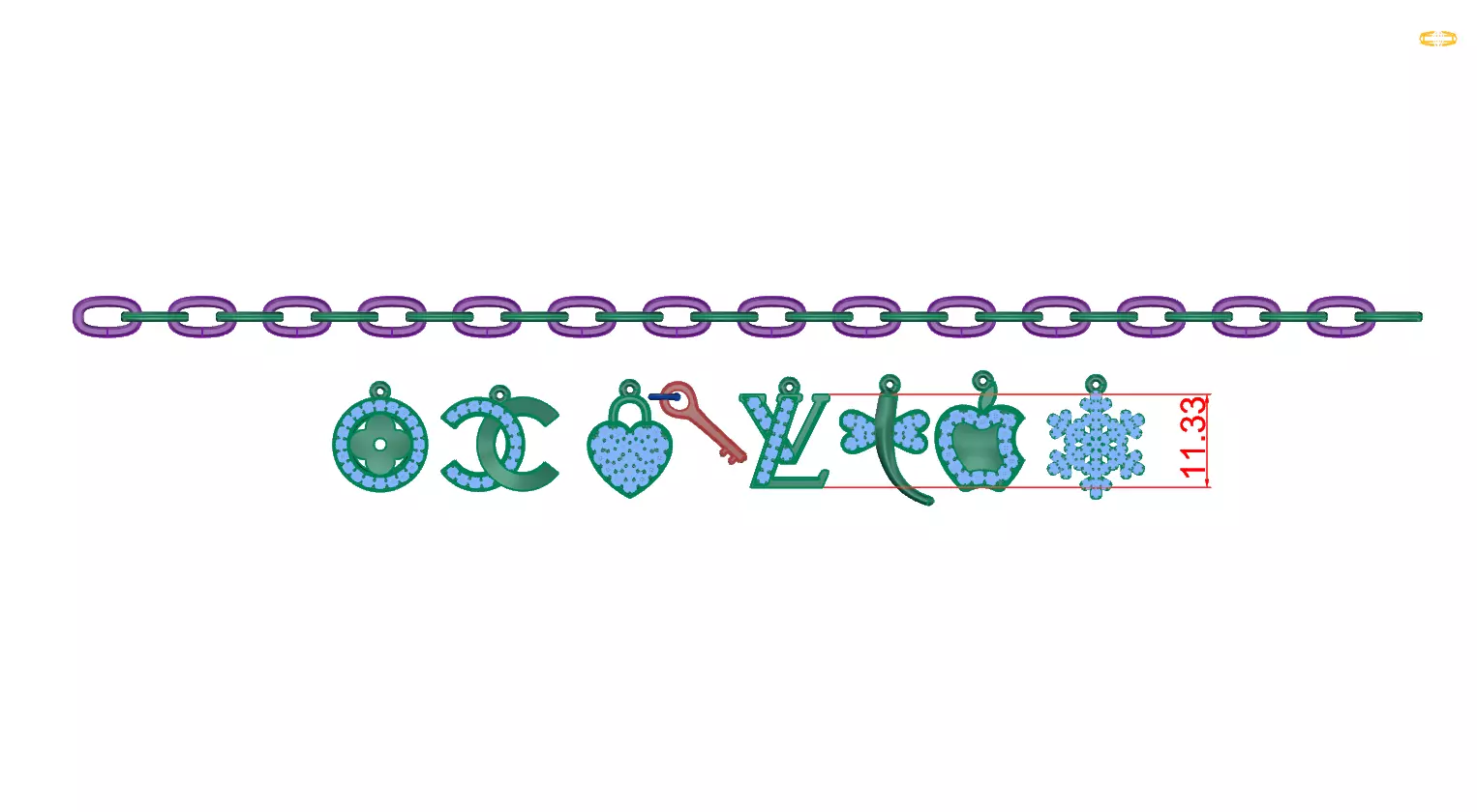 Bracelet  3D print model_0