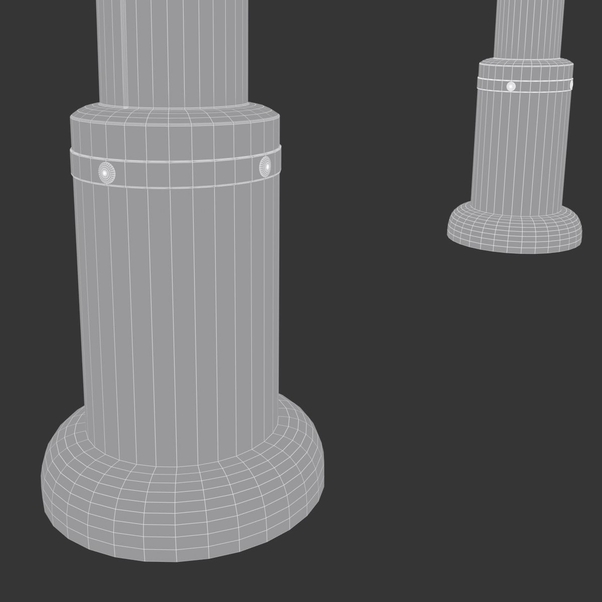 Japanese Torii Gate Low-poly 3D model_5