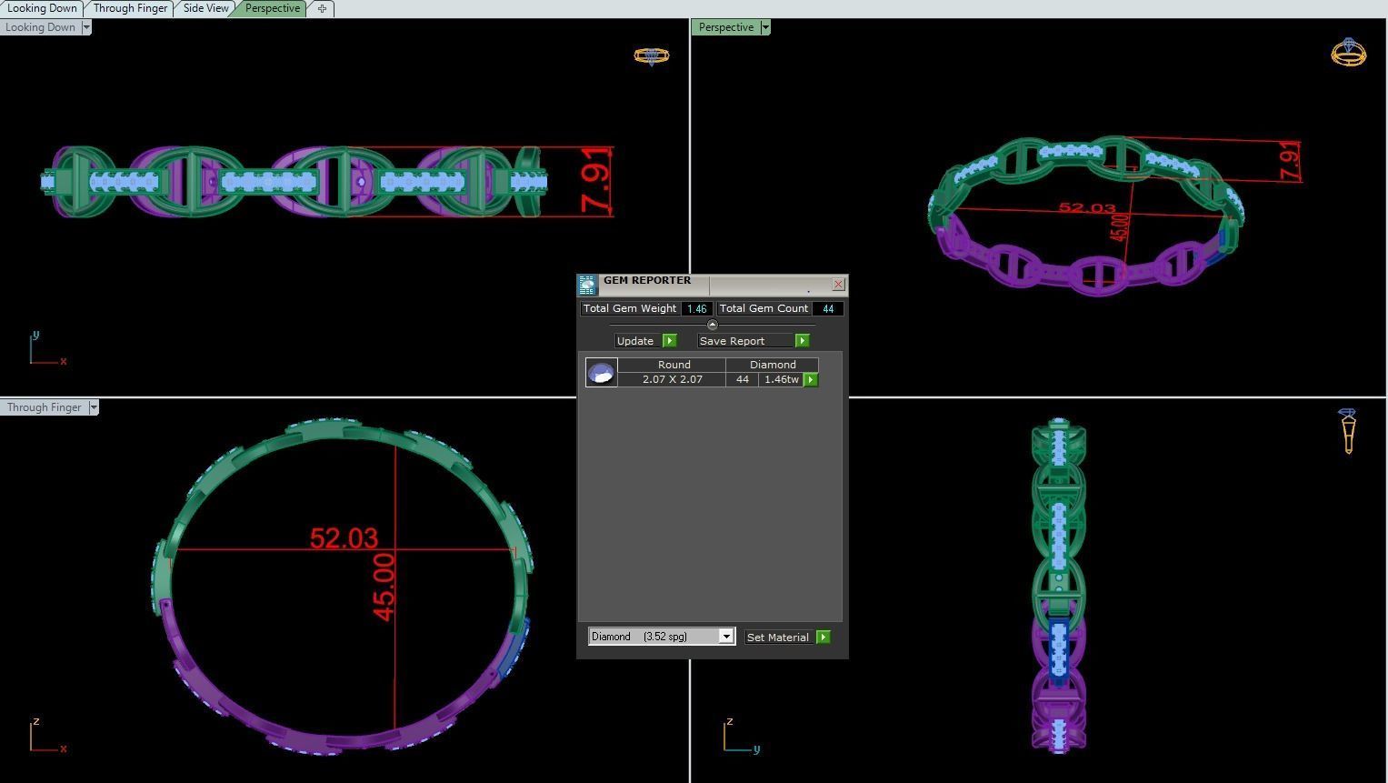 Bracelet Hermes 3D print model_2
