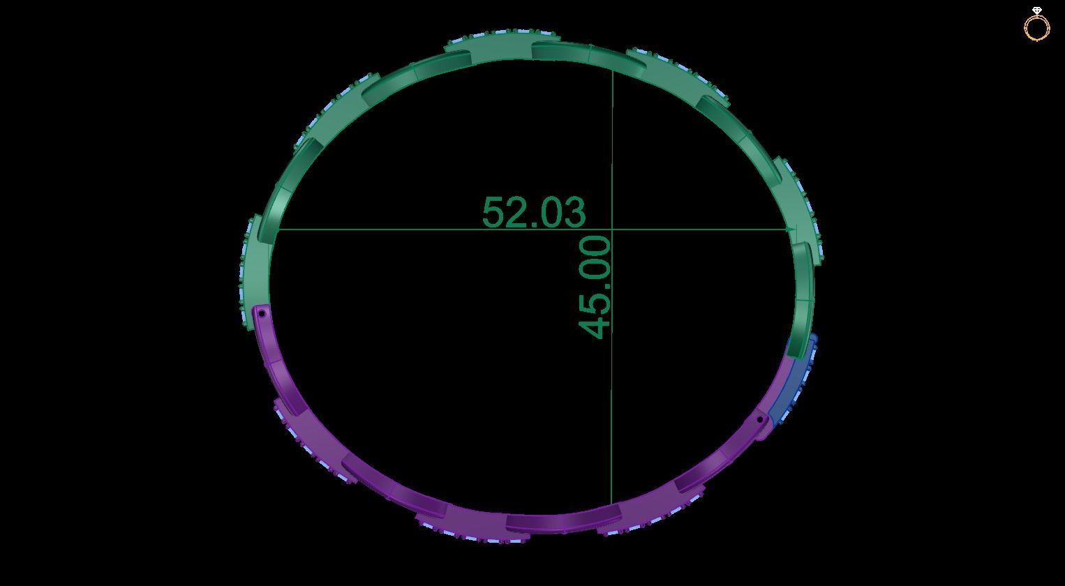 Bracelet Hermes 3D print model_1