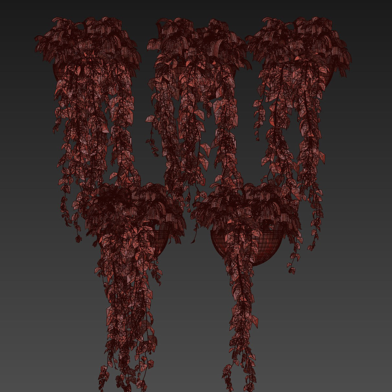 Collection plant vol 433 - pothos - hanging - ampelous 3D model_5