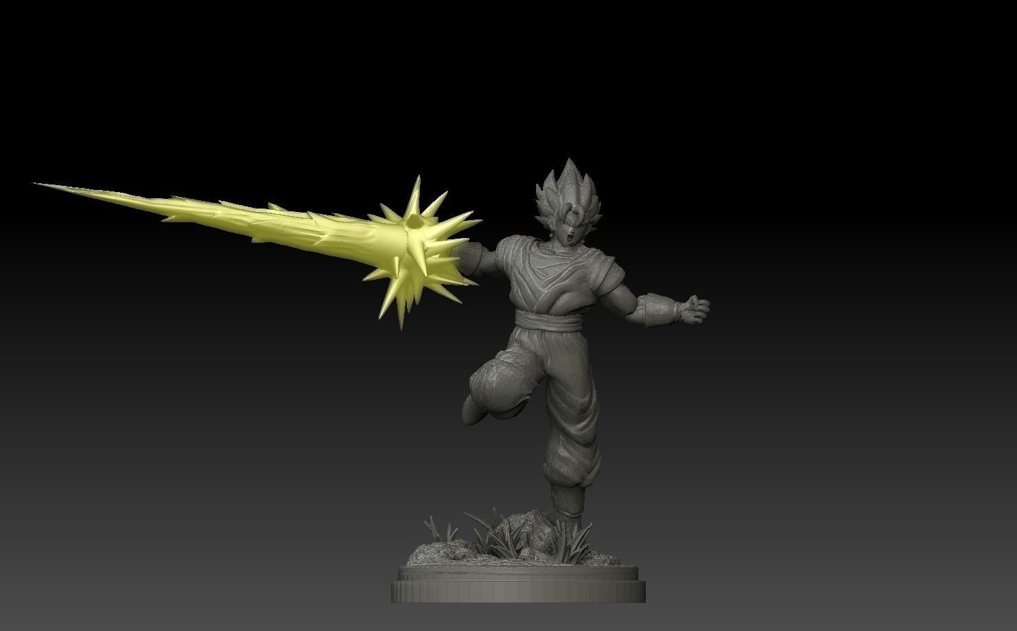Vegetto from Dragon Ball with Spirit Sword 3D print model_2