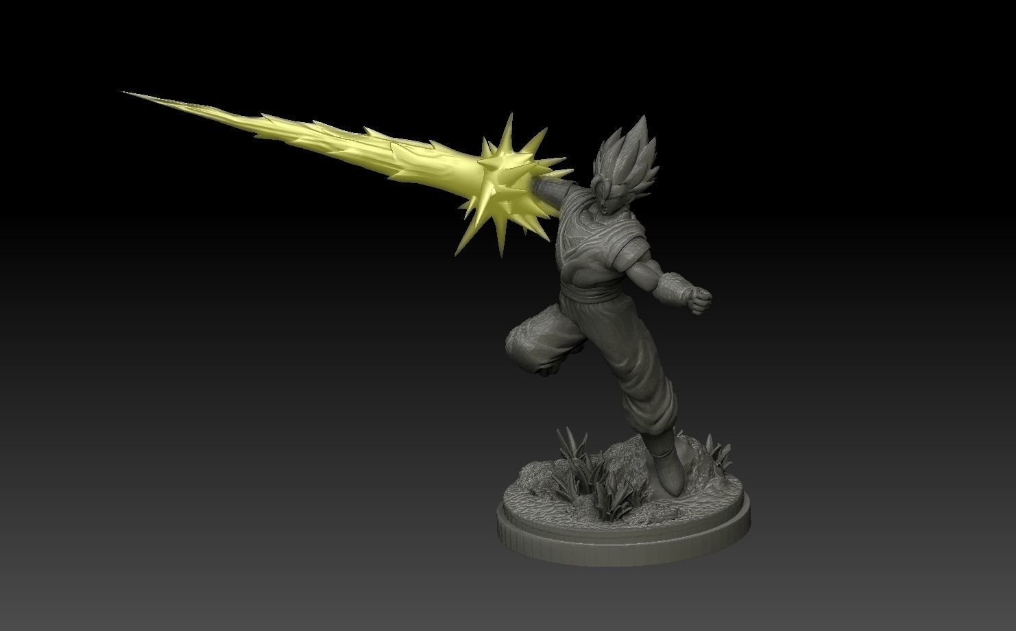 Vegetto from Dragon Ball with Spirit Sword 3D print model_1