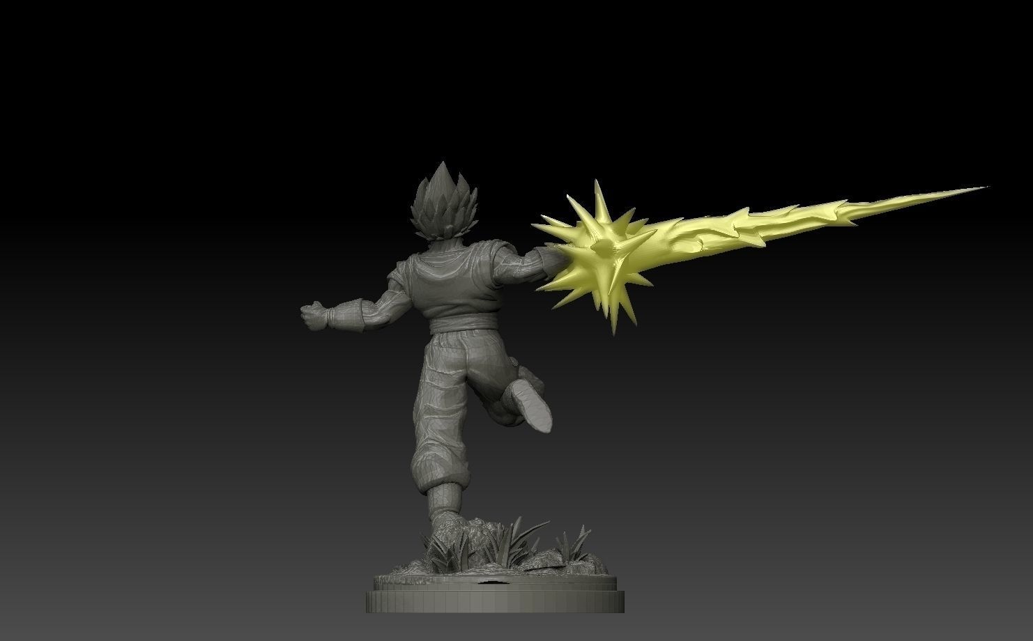 Vegetto from Dragon Ball with Spirit Sword 3D print model_4