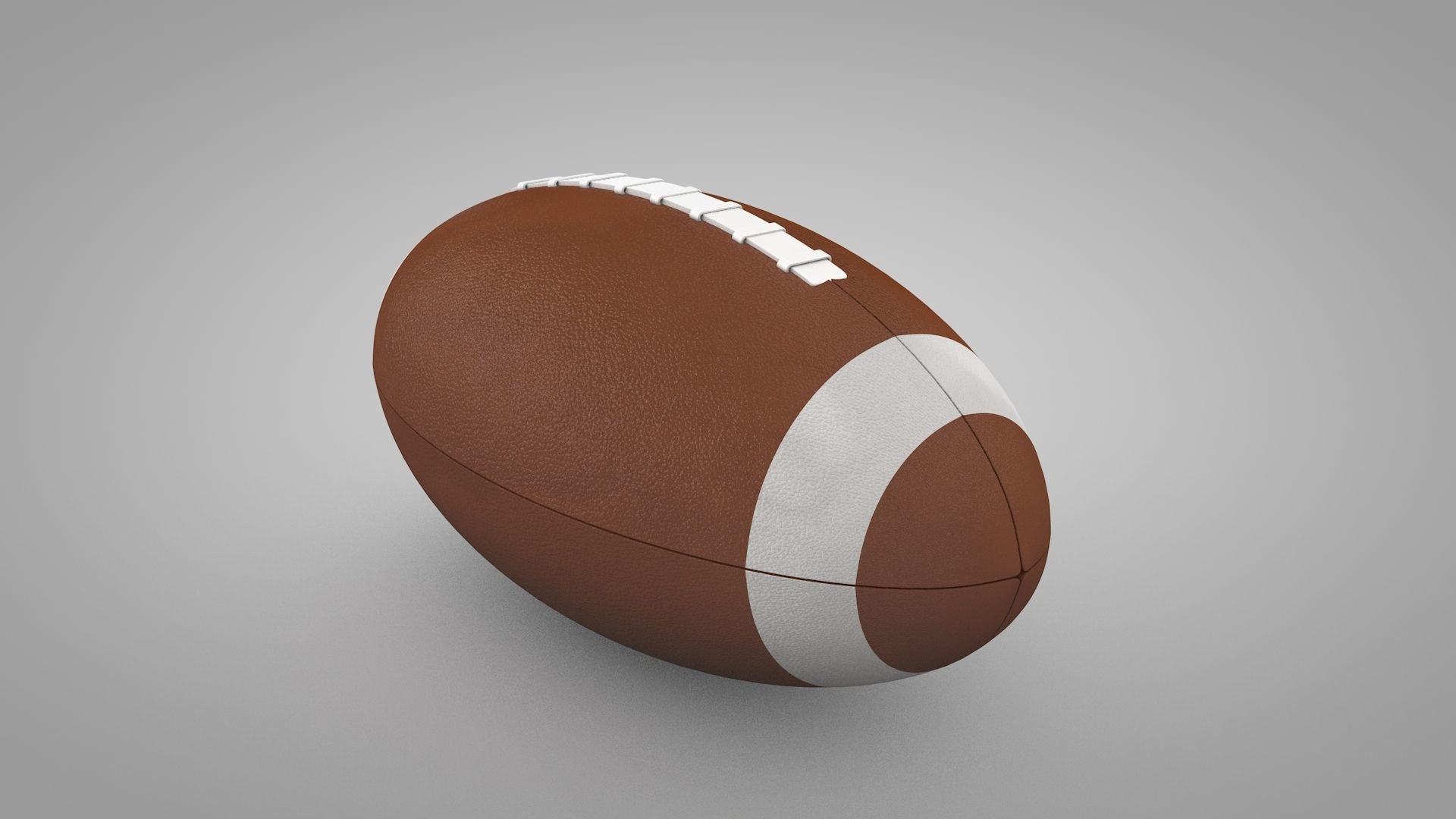 American Football Low-poly 3D model_4