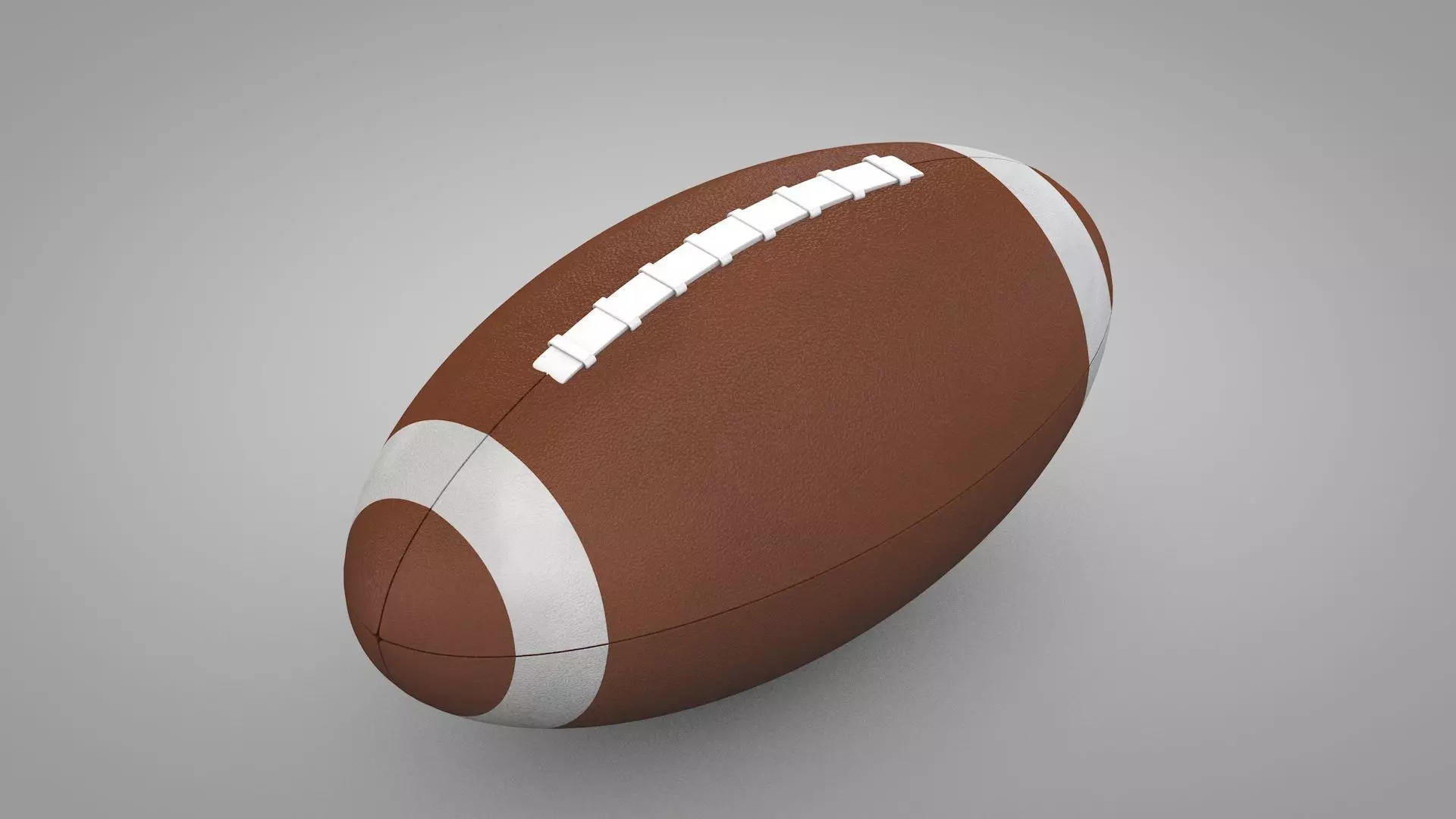American Football Low-poly 3D model_0