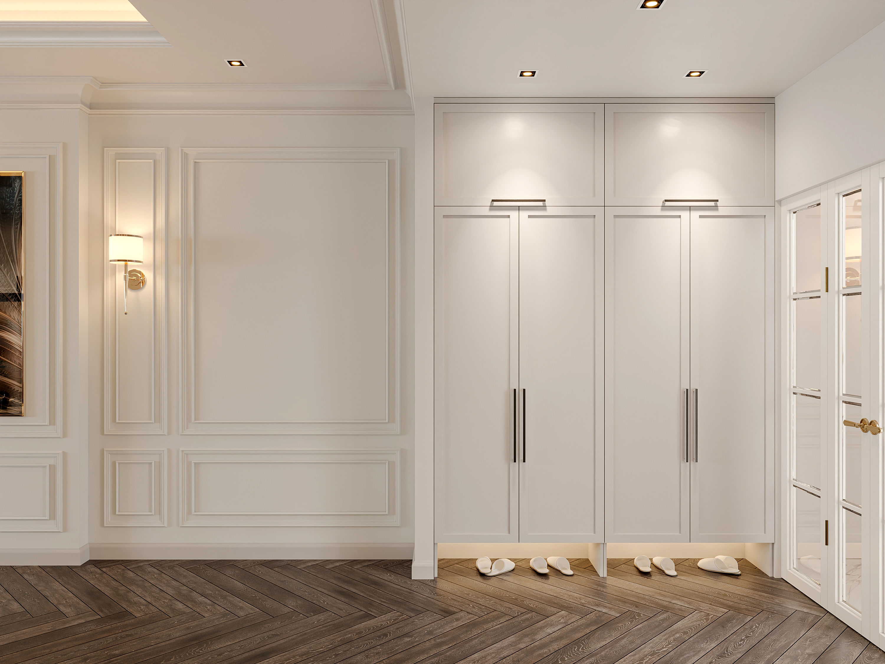 Neo Classic Lingving Room 3D model_8