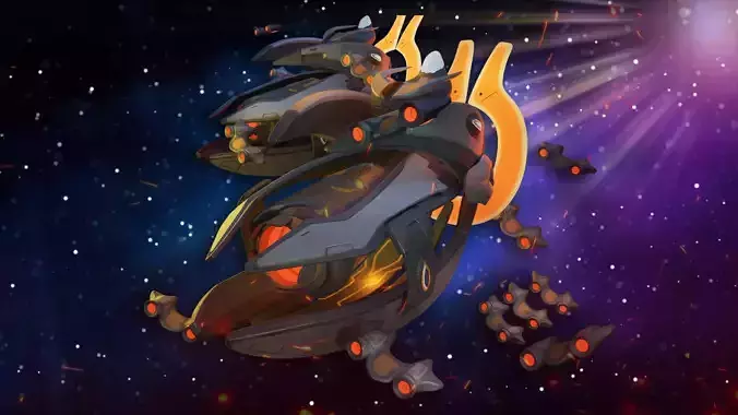 Carrier fan art Clorion lowpoly