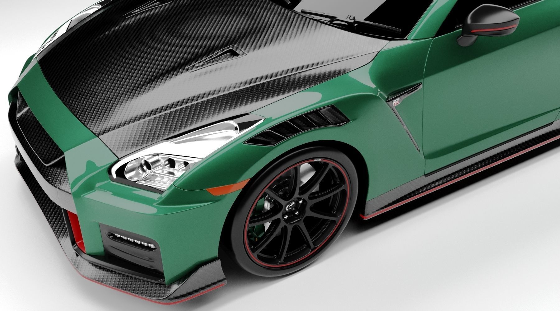 Nissan GTR R35 Nismo 2022 3D model_4