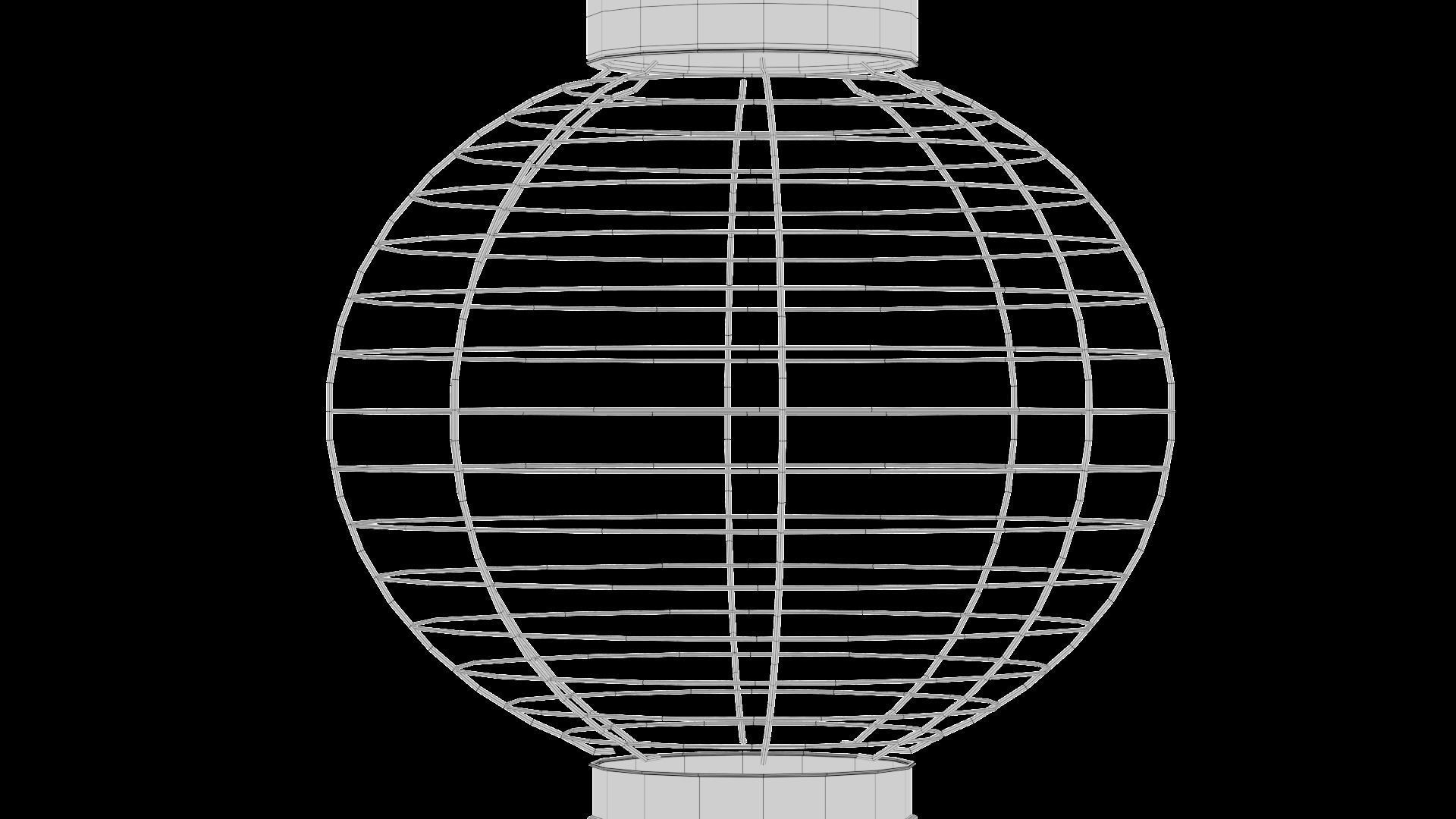 Chinese Lantern Low-poly 3D model_14