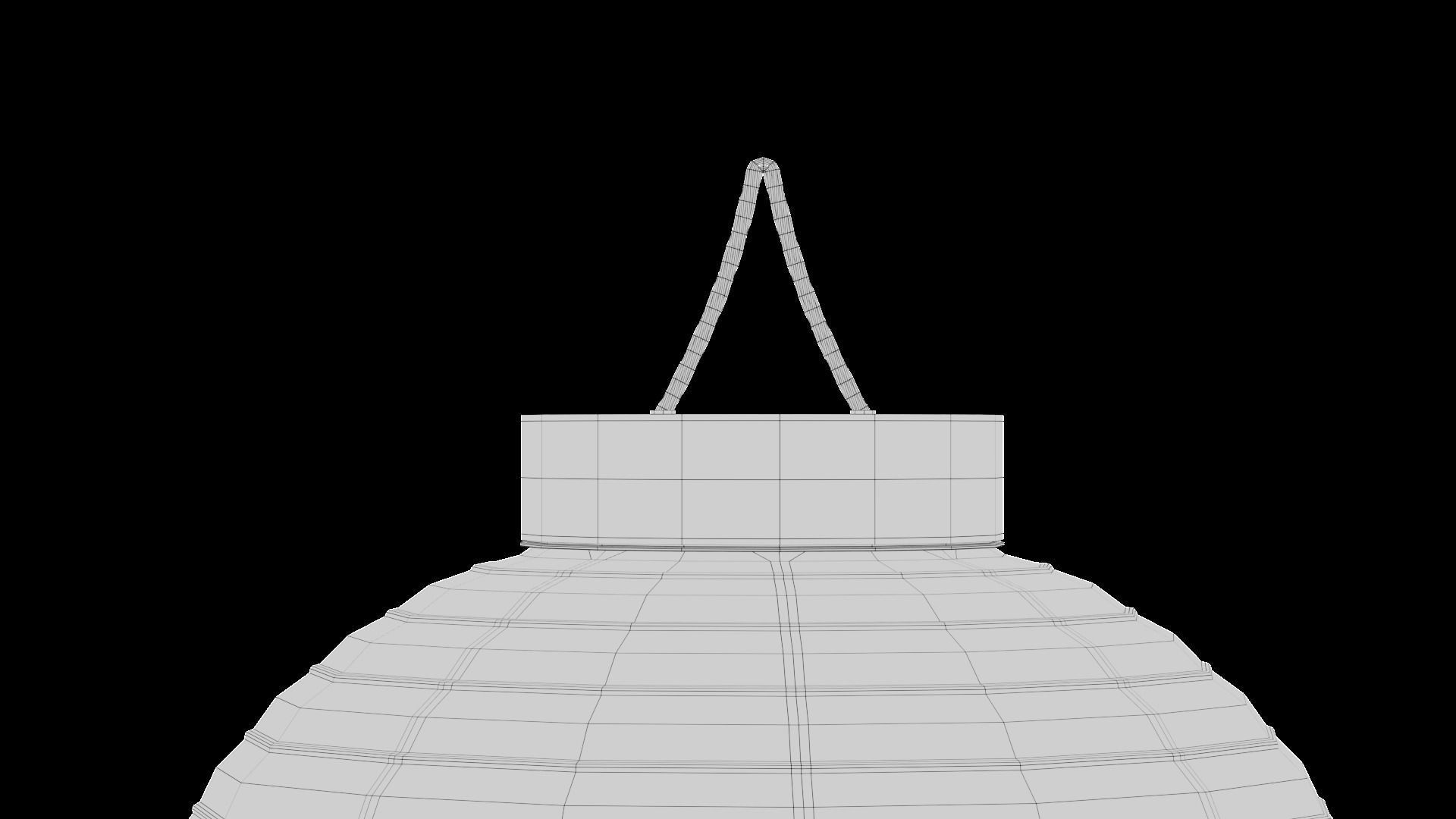 Chinese Lantern Low-poly 3D model_11