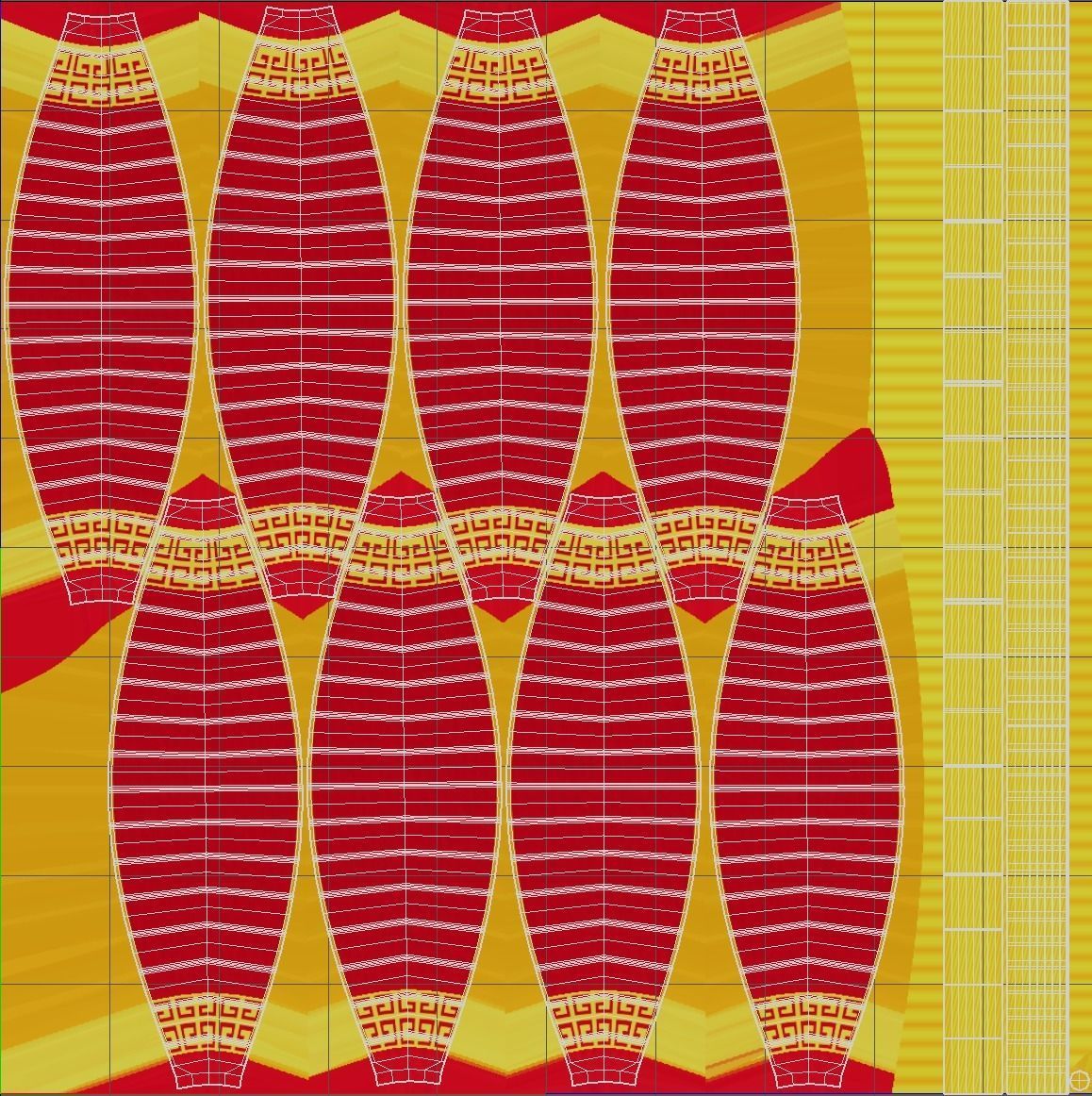 Chinese Lantern Low-poly 3D model_9